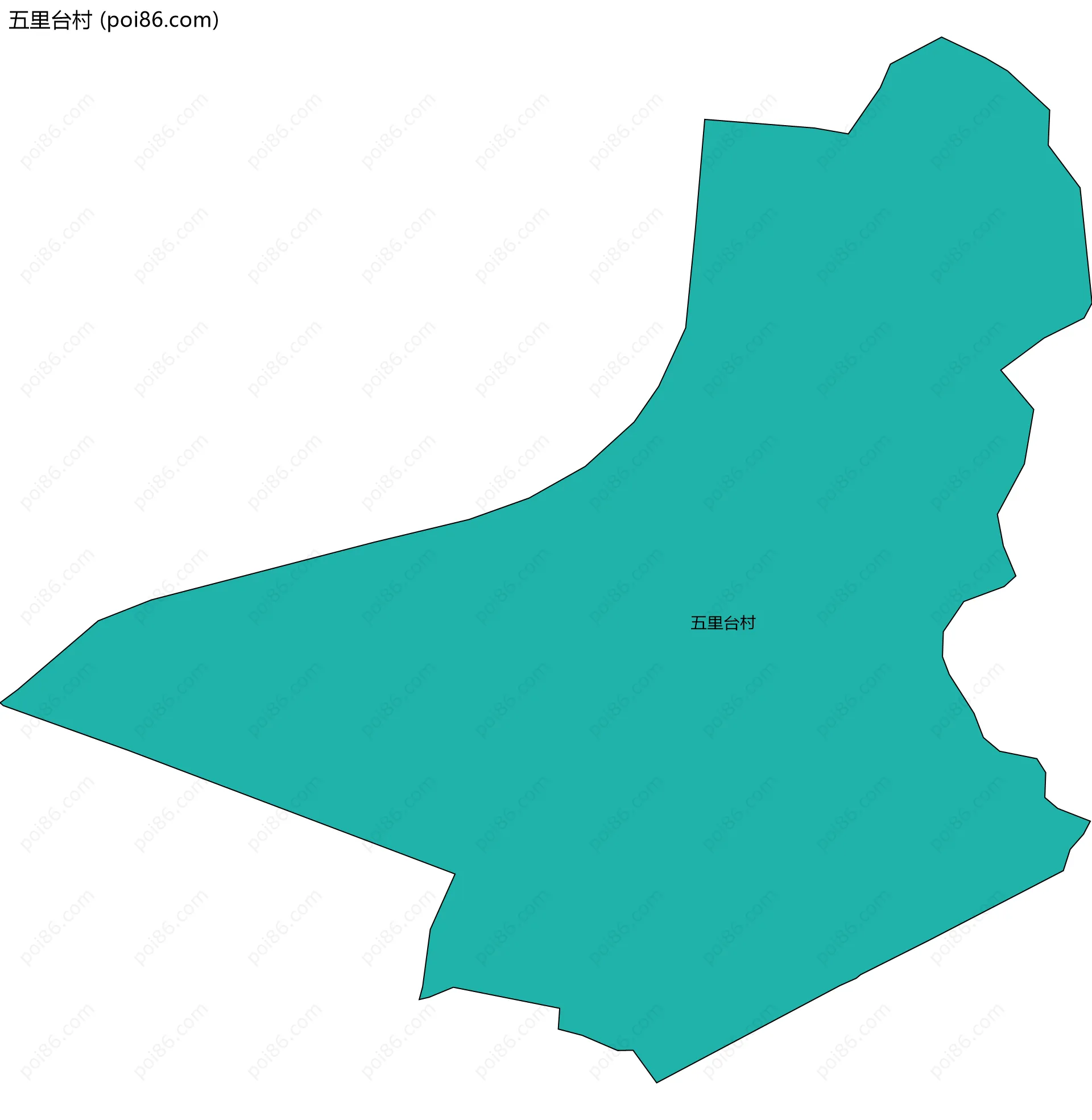 五里台村边界地图