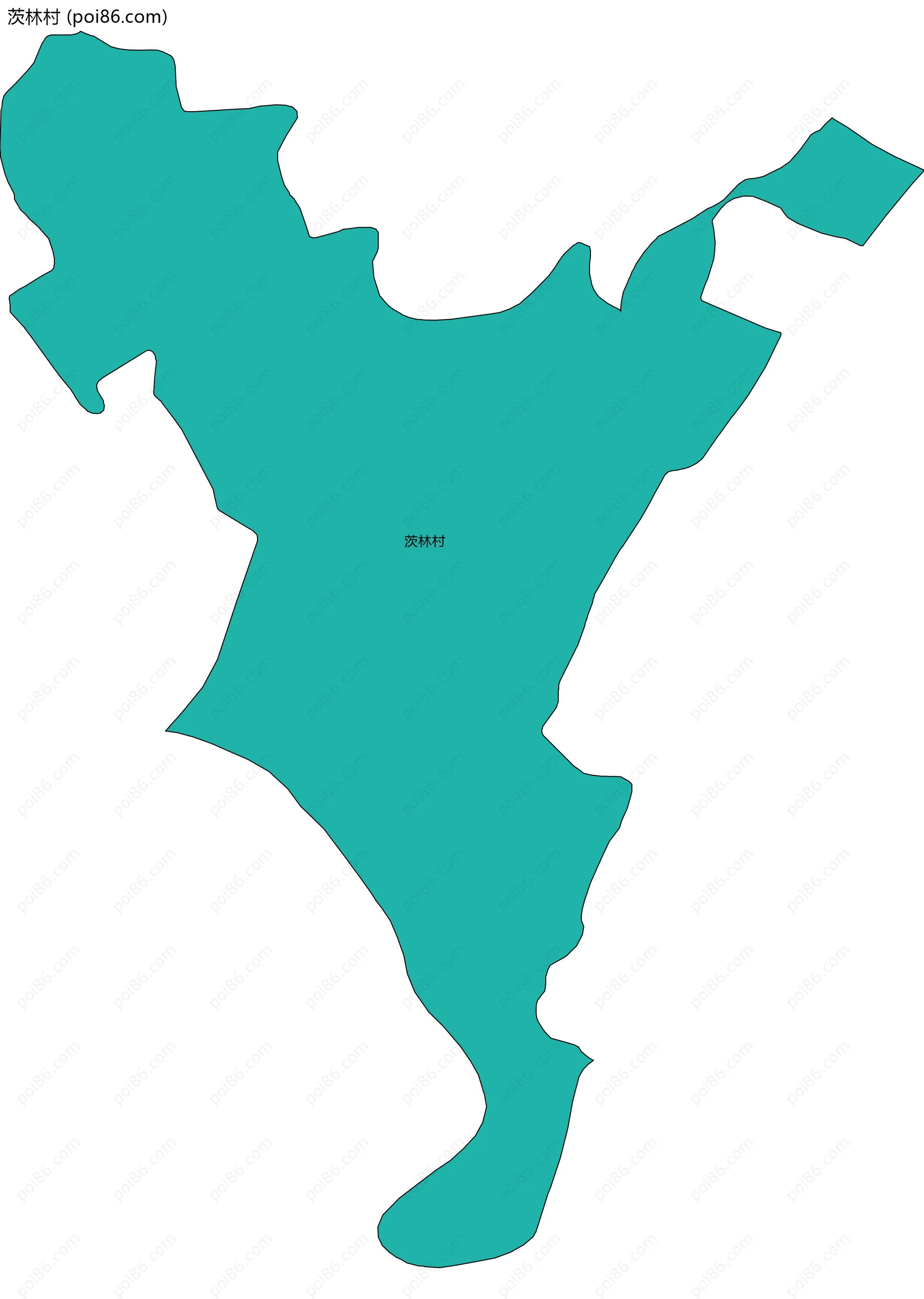 茨林村边界地图