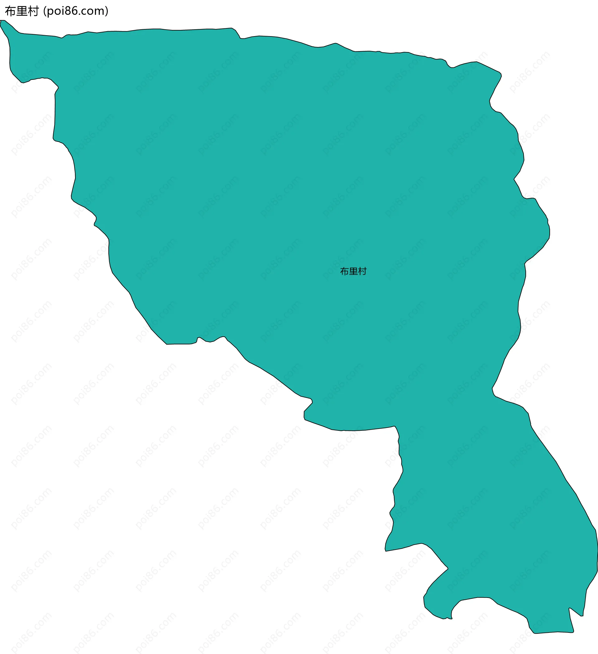 布里村边界地图