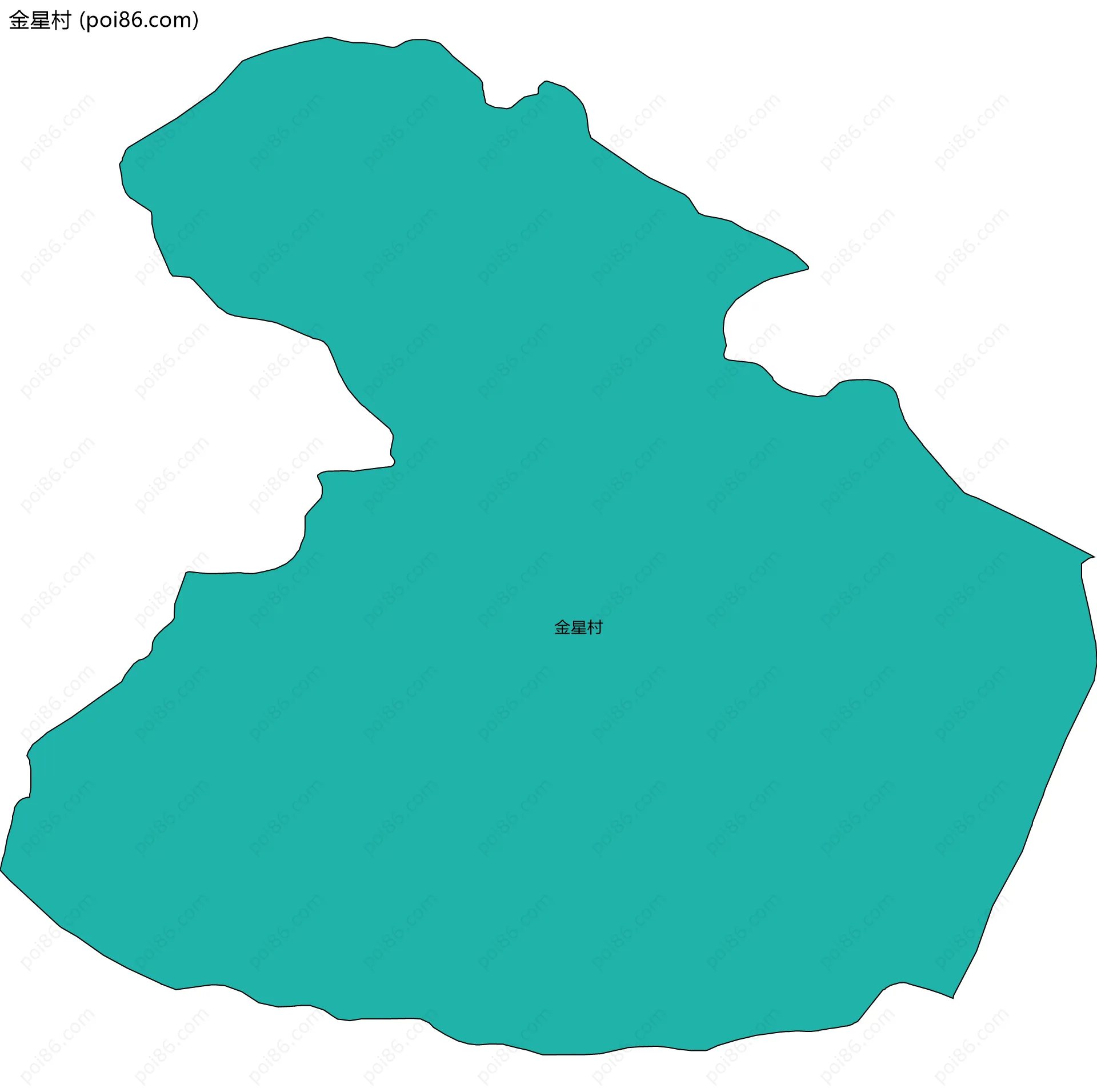 金星村边界地图
