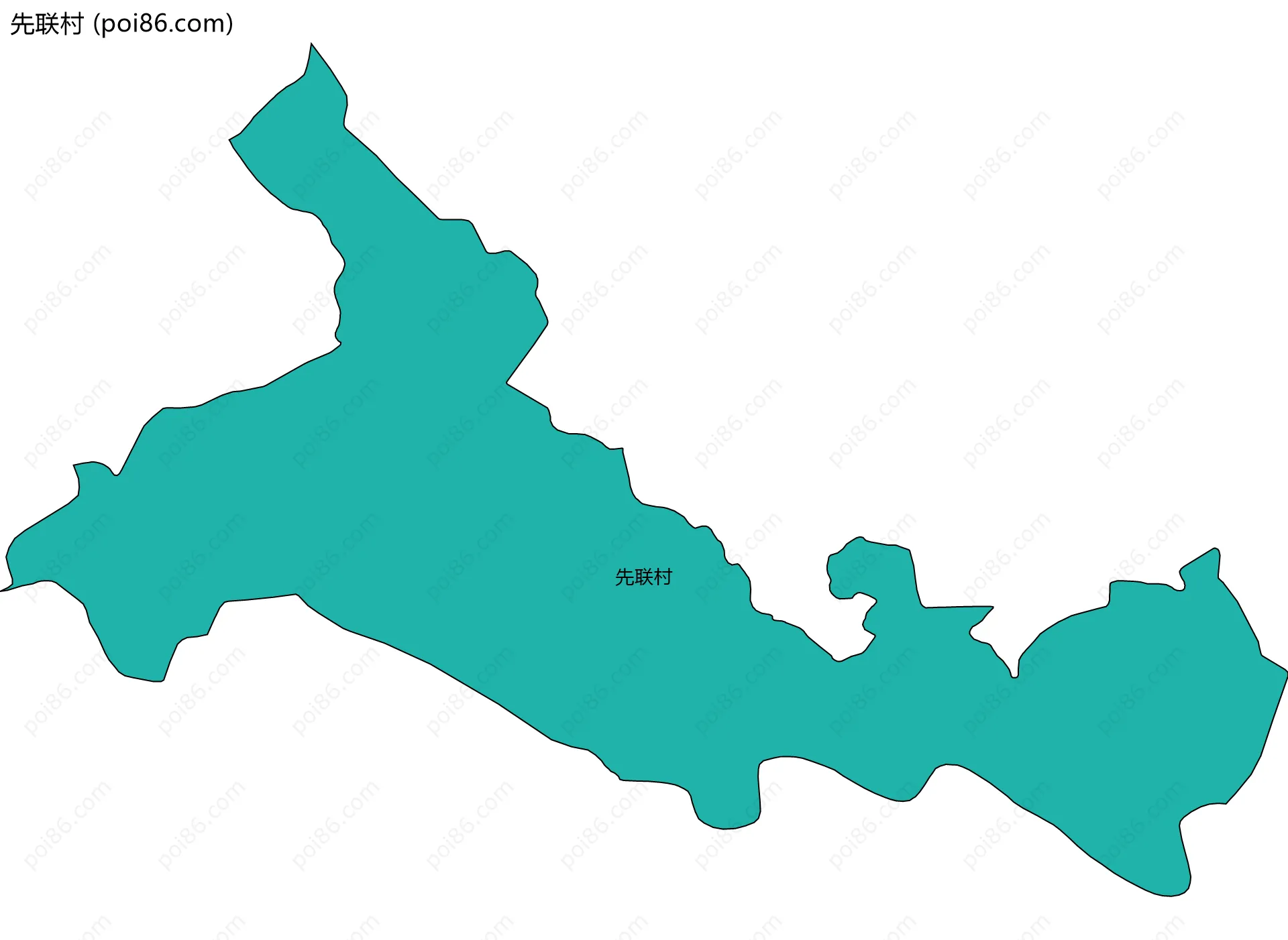 先联村边界地图
