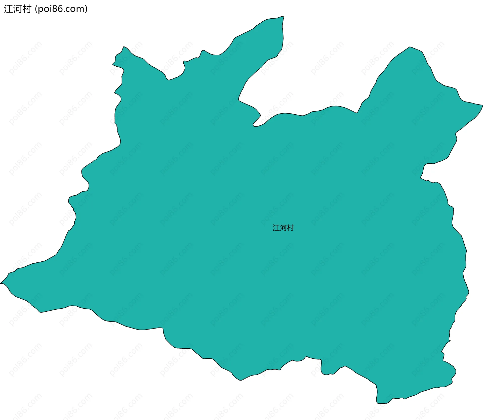 江河村边界地图