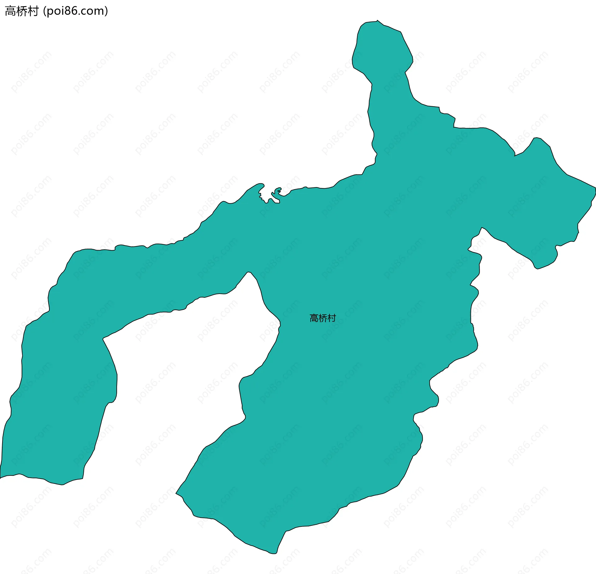 高桥村边界地图