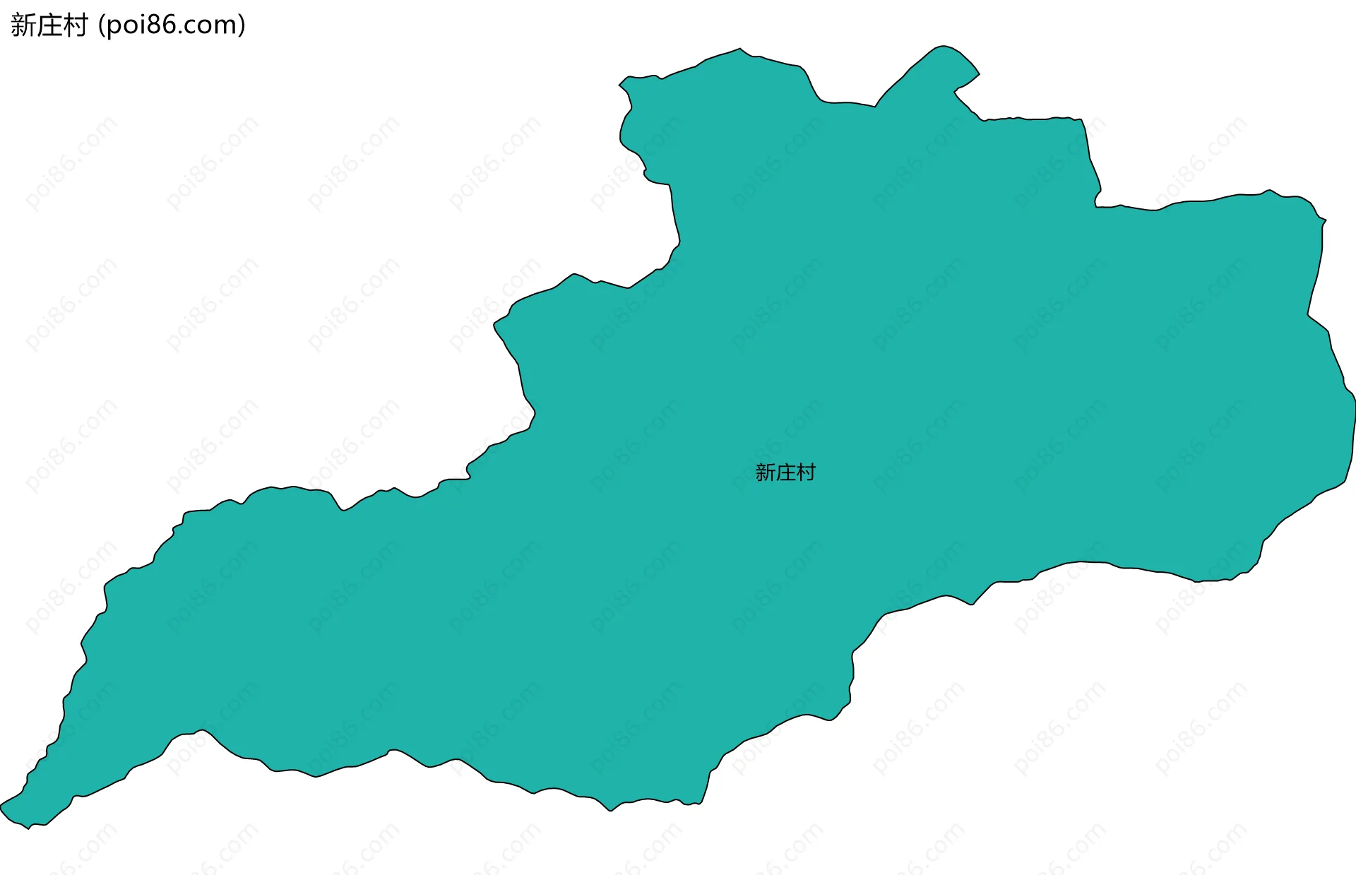 新庄村边界地图