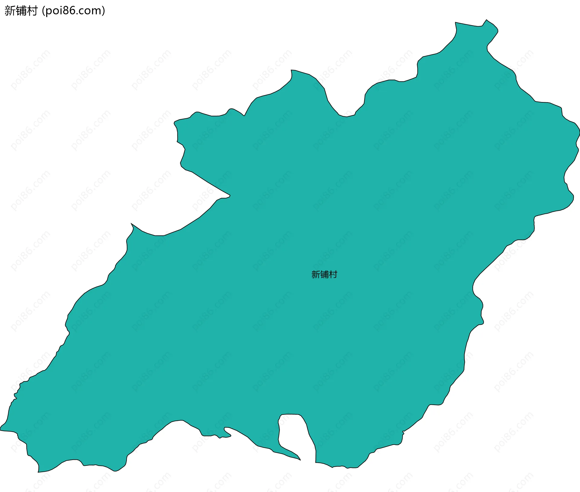 新铺村边界地图