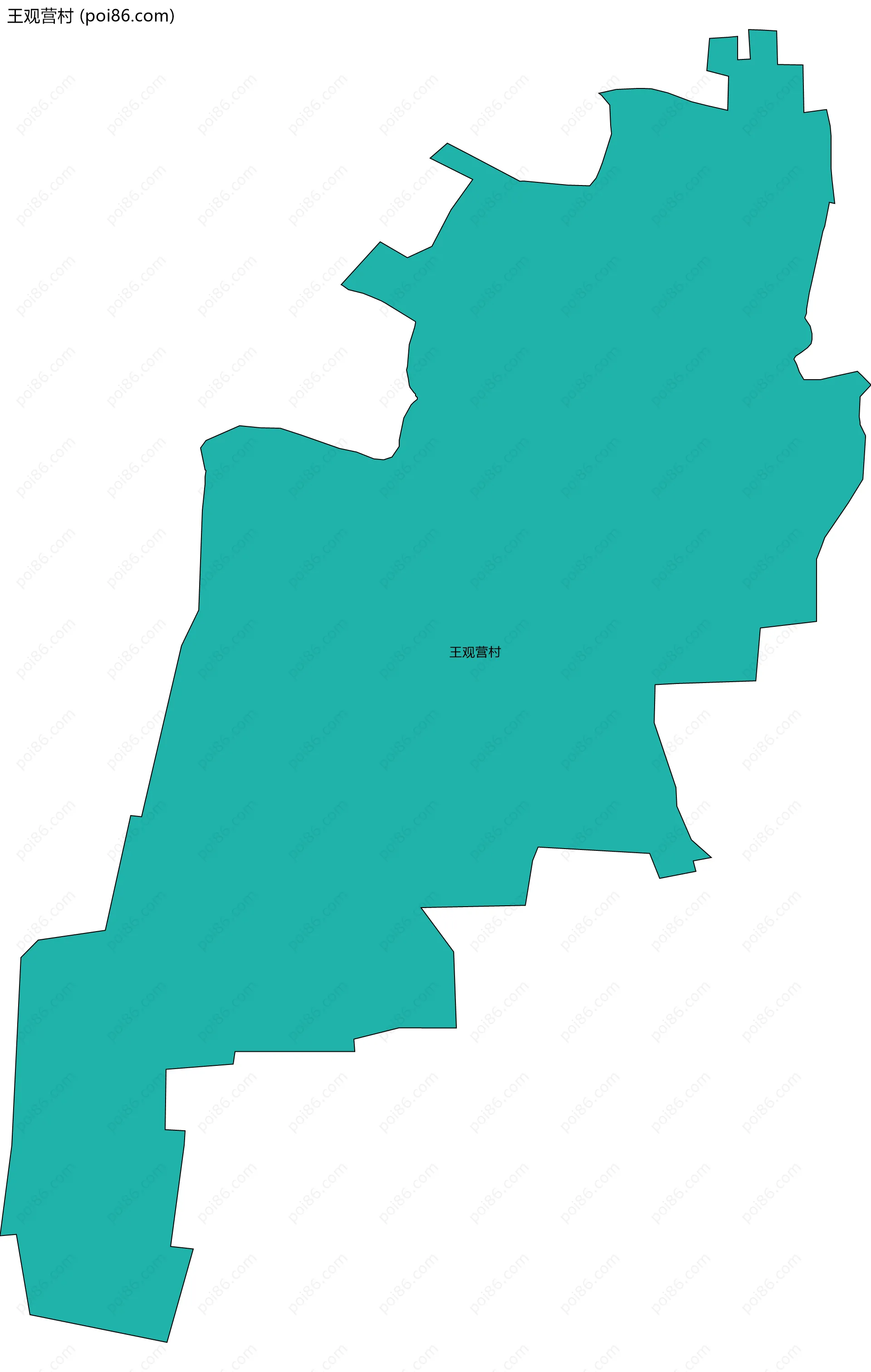 王观营村边界地图