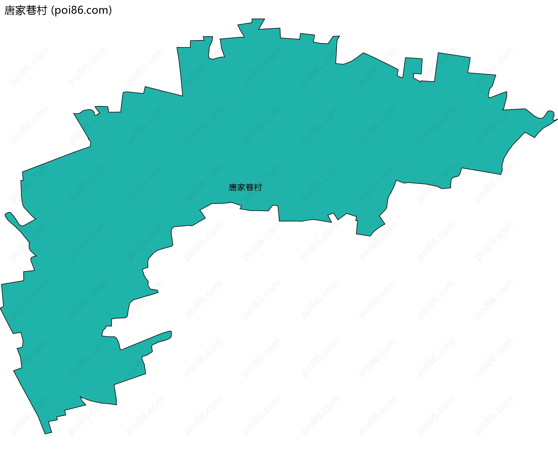 唐家巷村边界地图