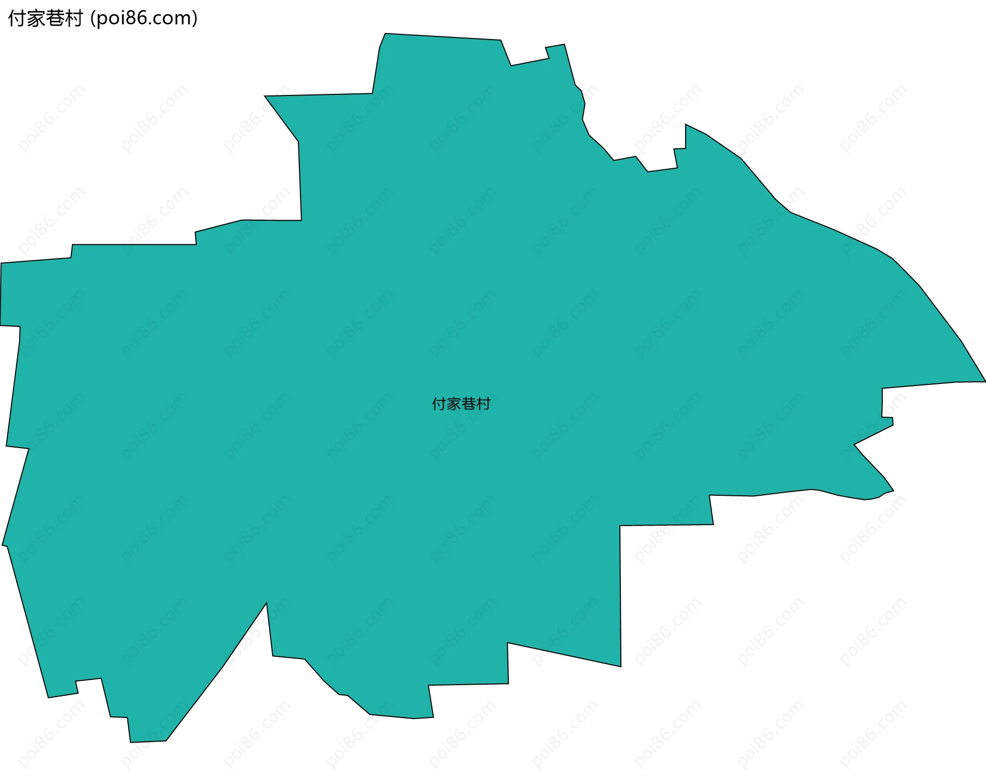 付家巷村边界地图