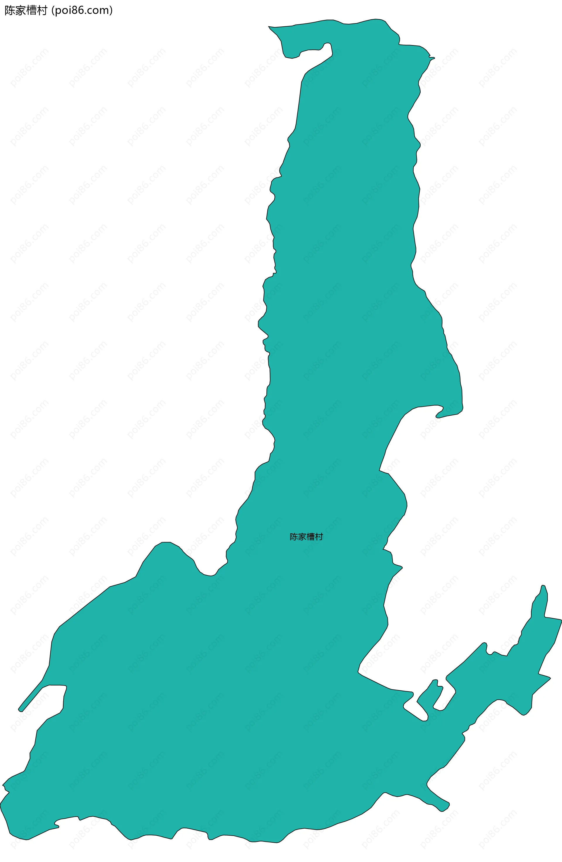 陈家槽村边界地图