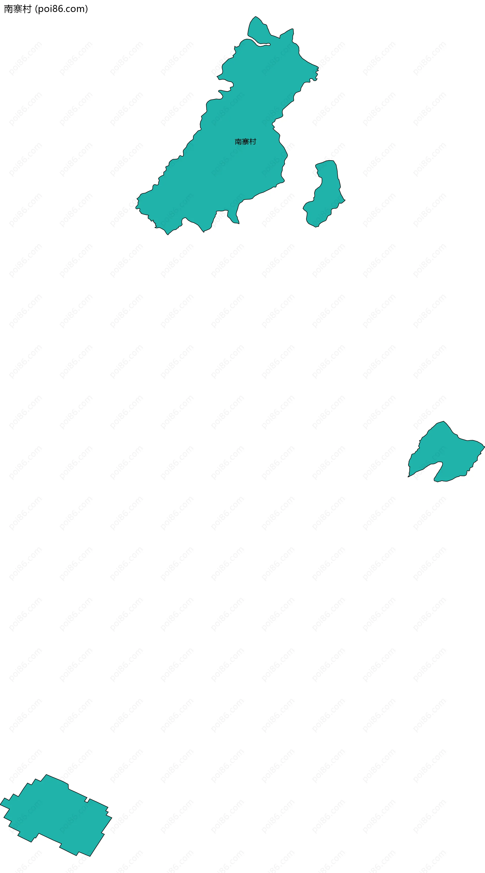 南寨村边界地图