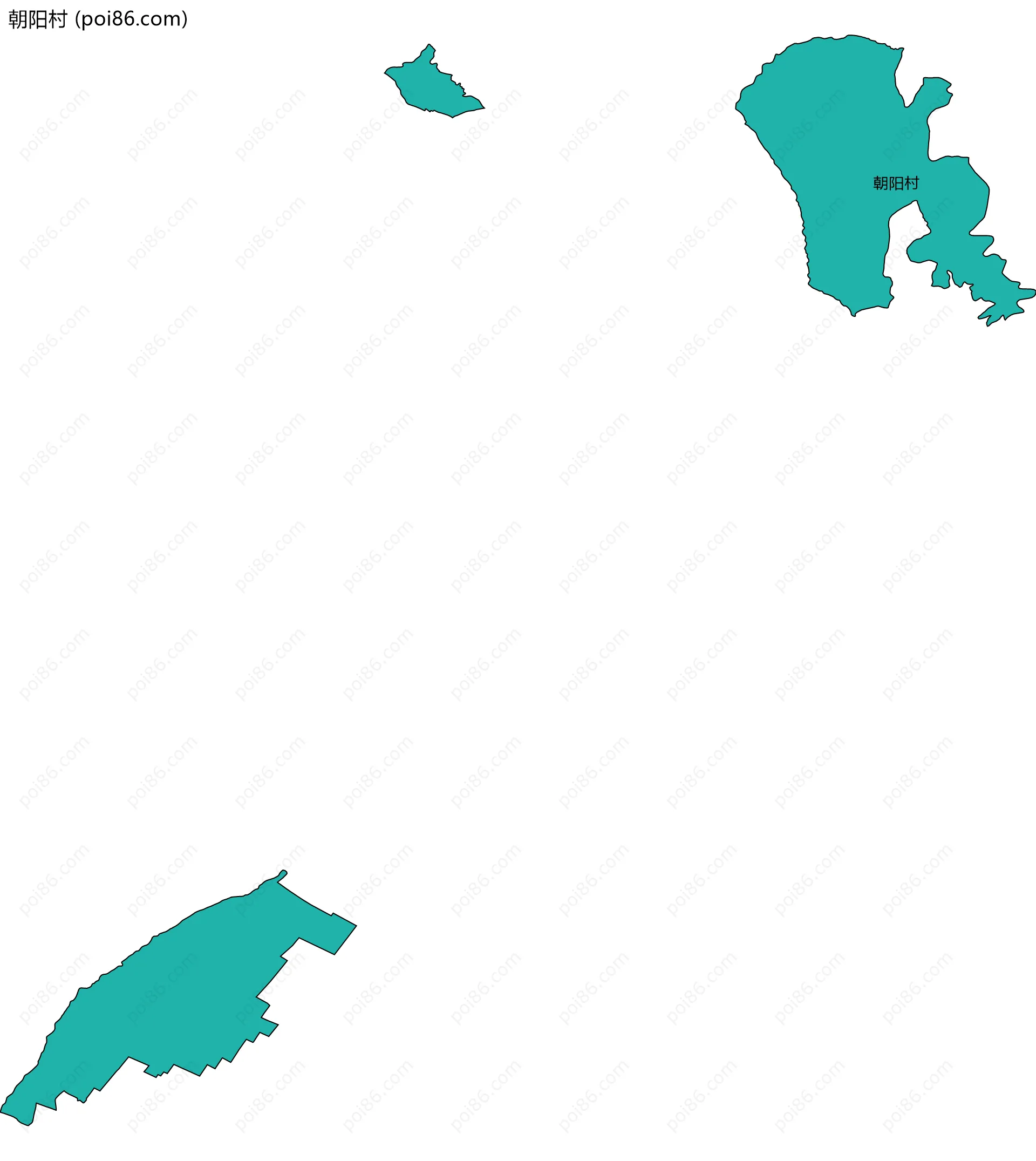 朝阳村边界地图