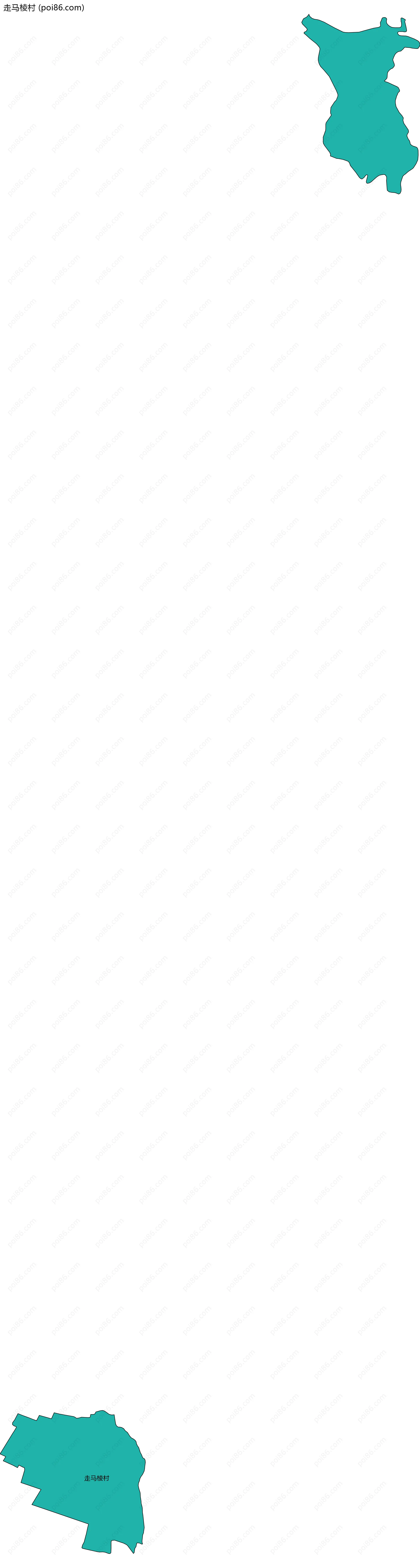 走马棱村边界地图