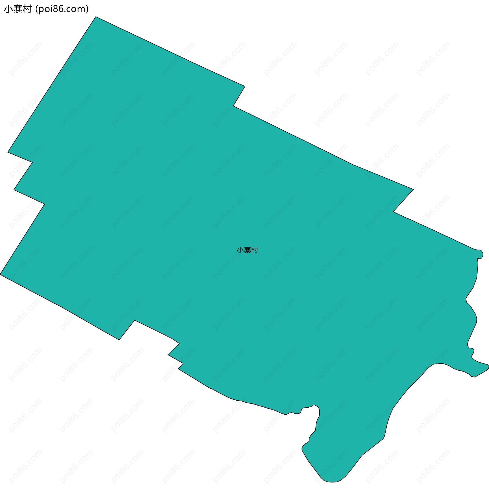 小寨村边界地图