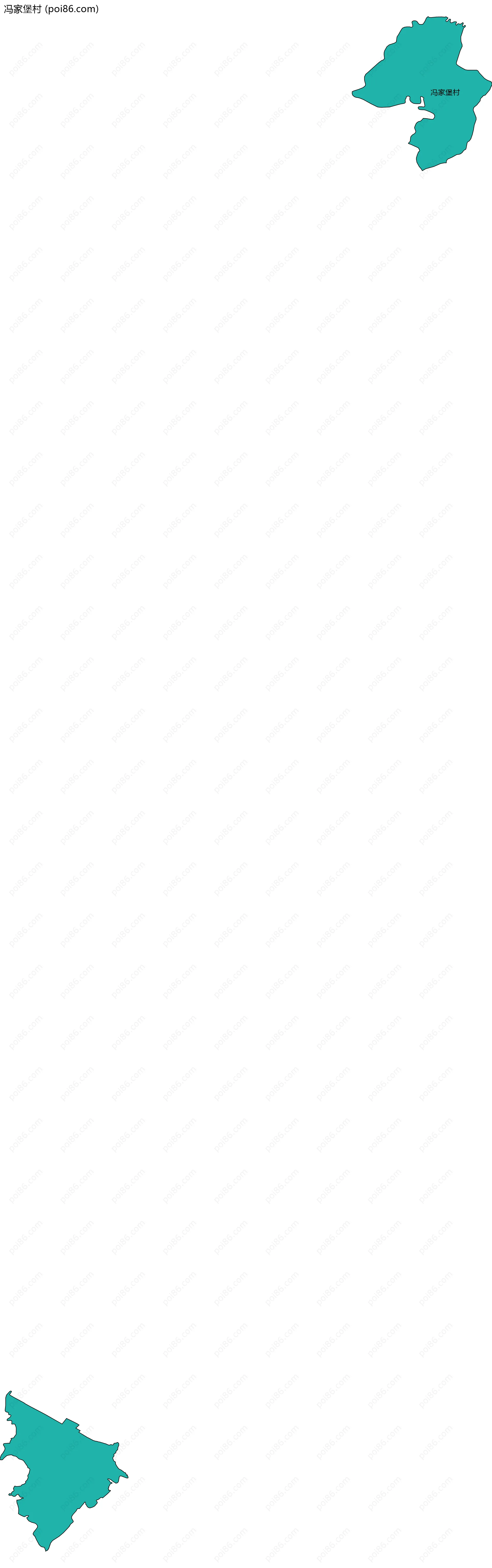冯家堡村边界地图