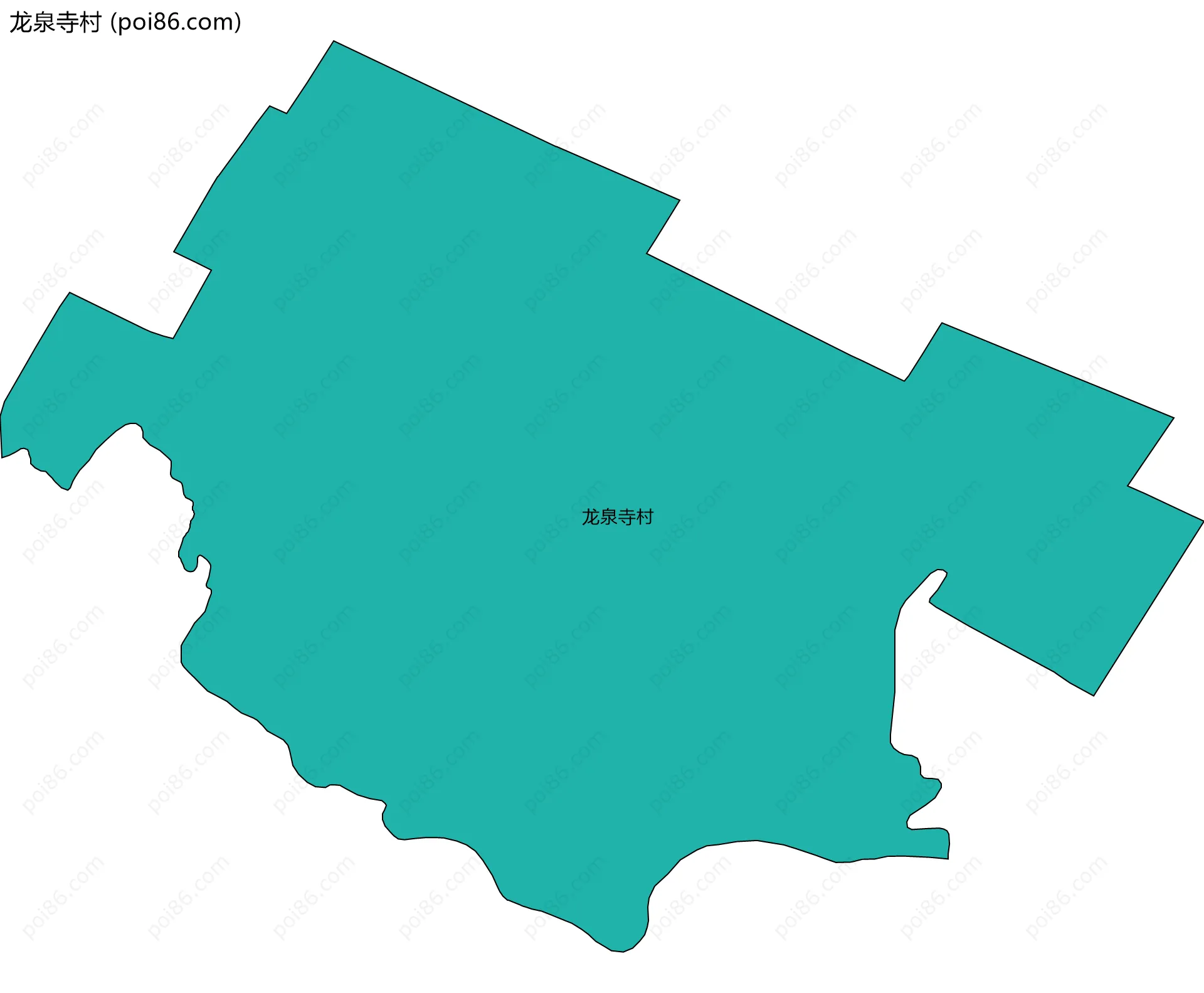 龙泉寺村边界地图