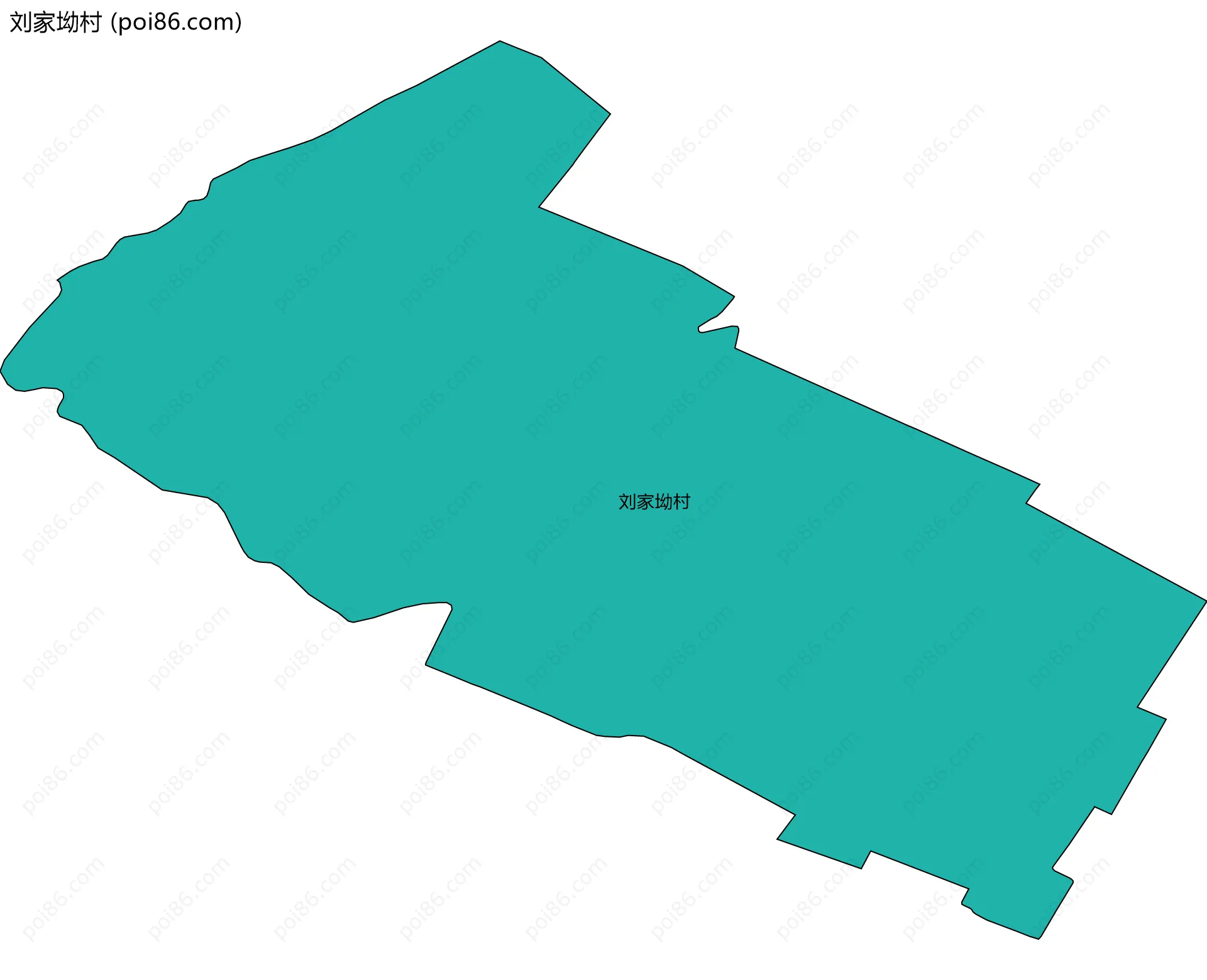 刘家坳村边界地图