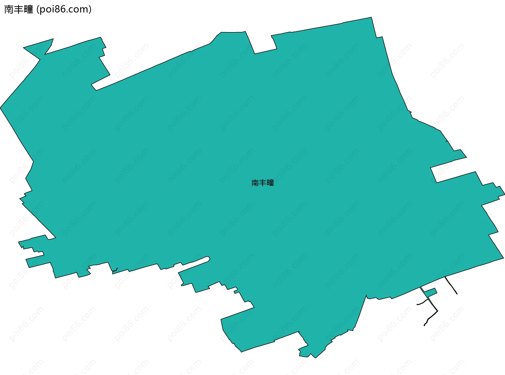 南丰疃边界地图