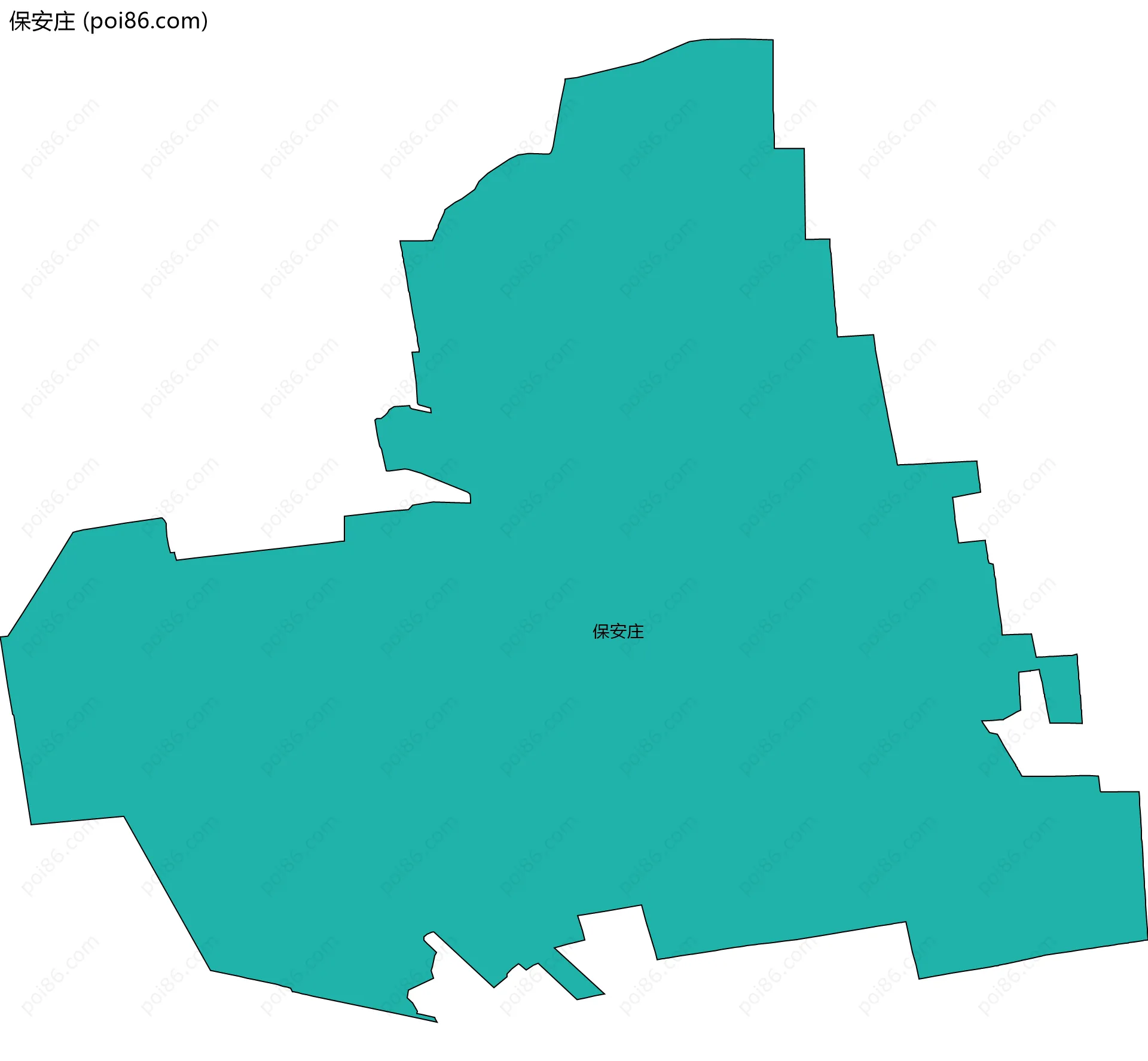 保安庄边界地图