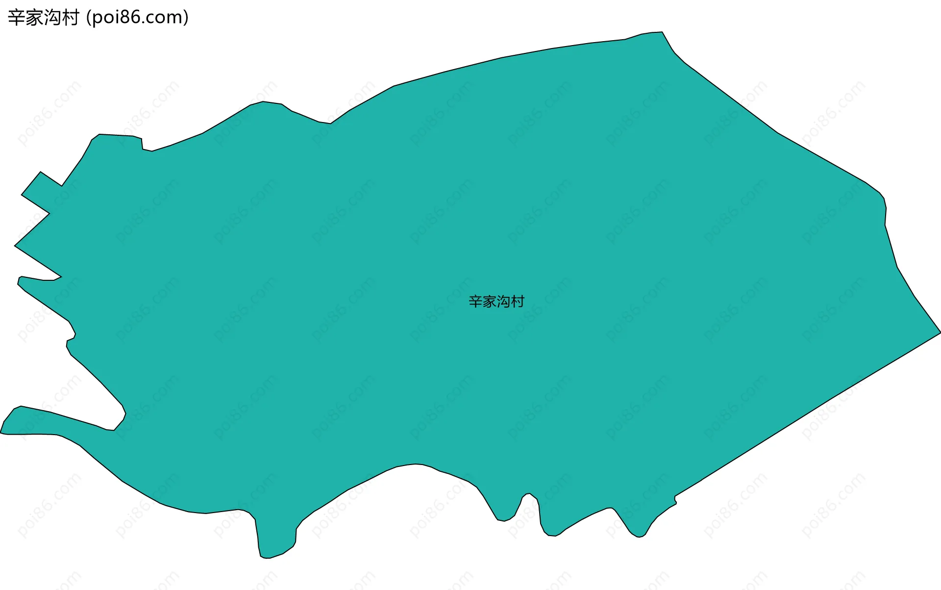 辛家沟村边界地图