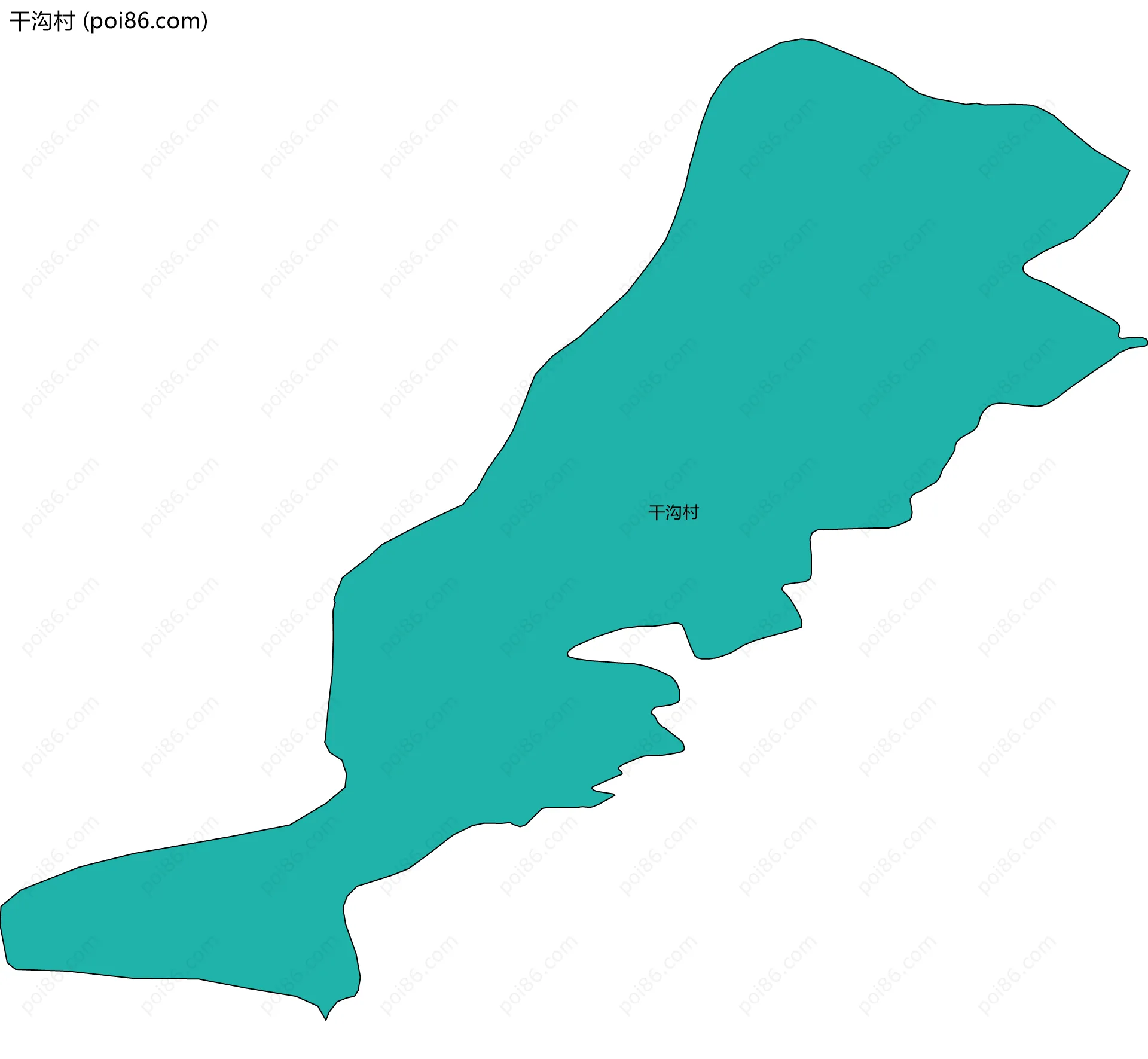 干沟村边界地图
