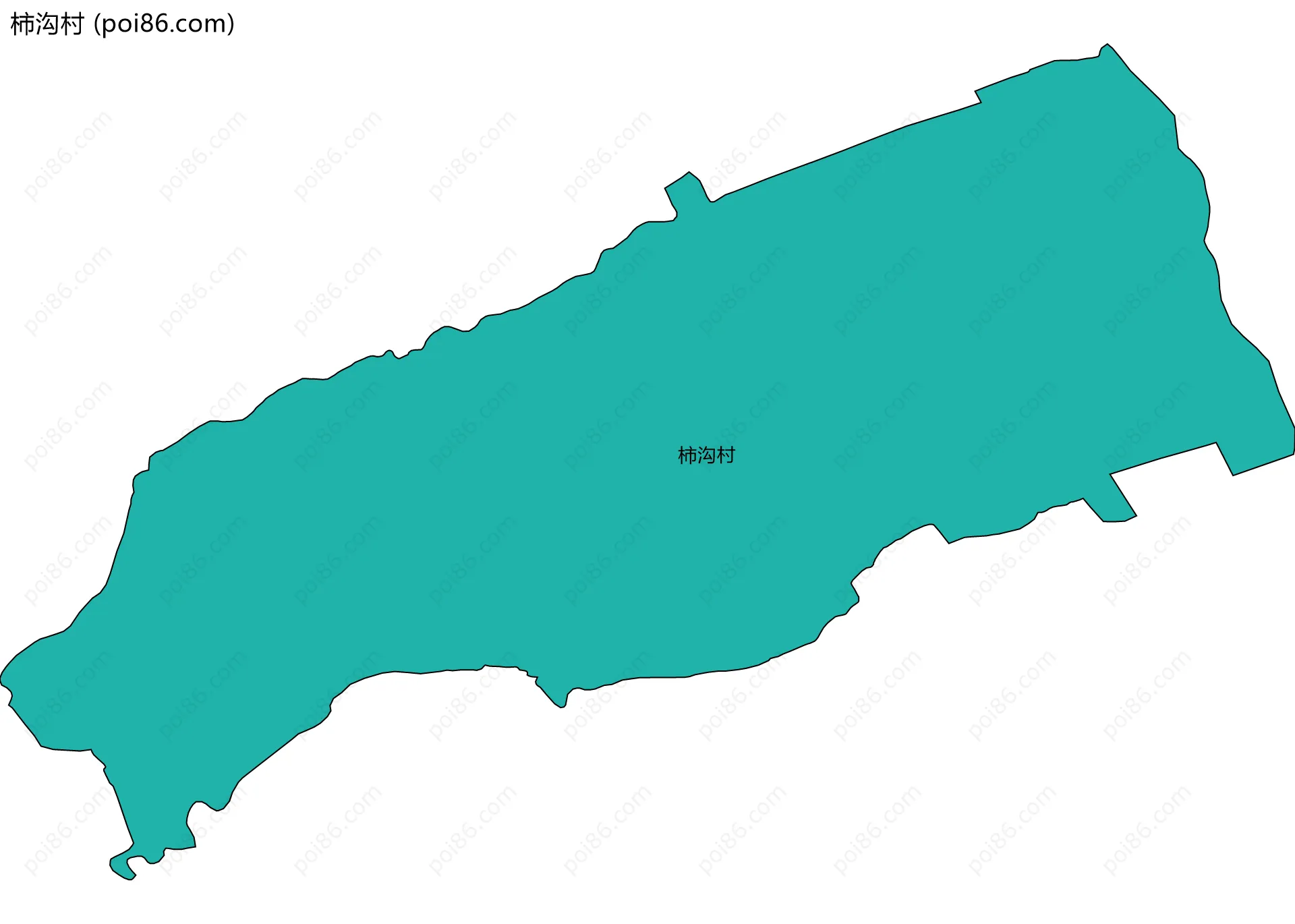 柿沟村边界地图