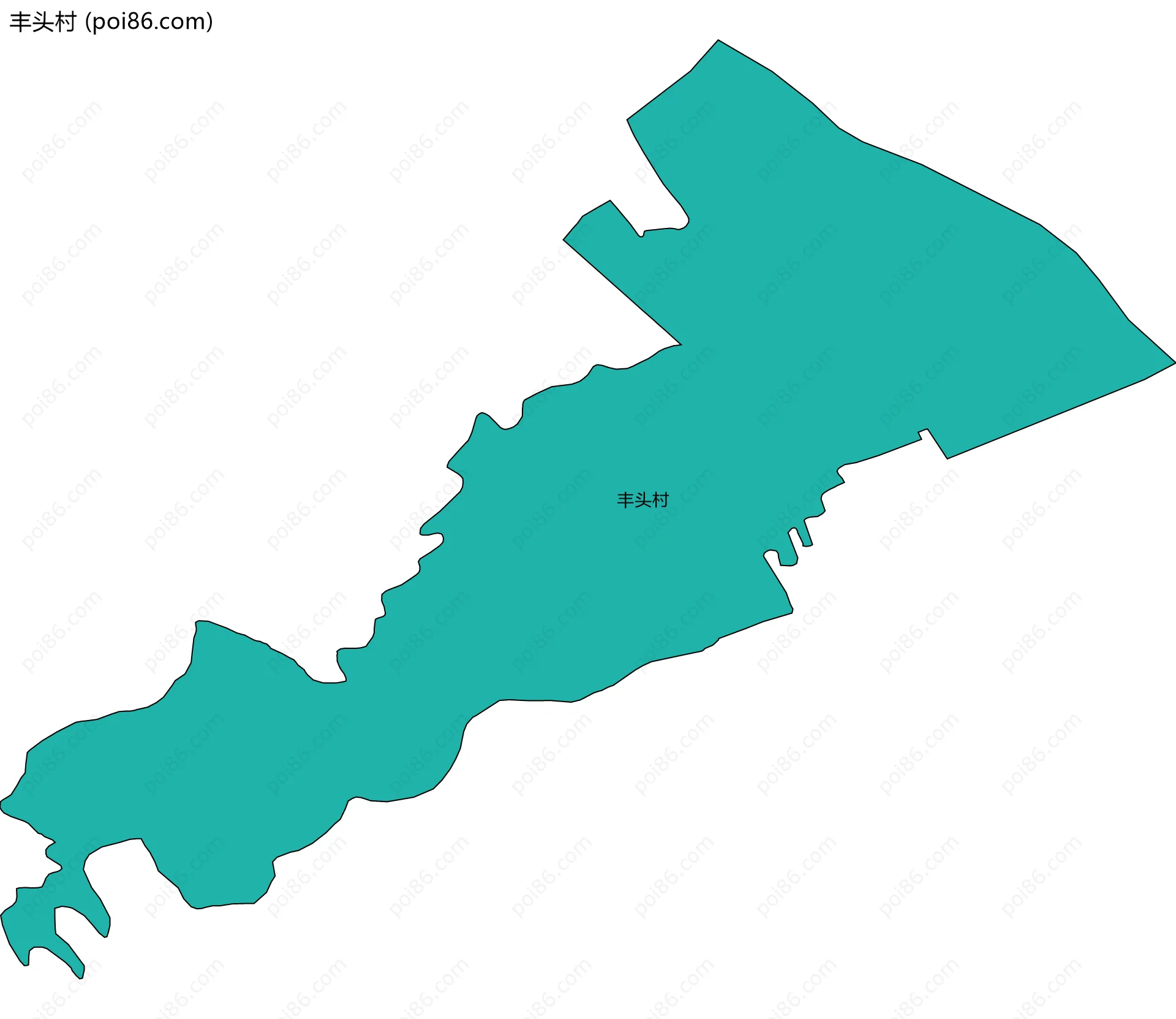 丰头村边界地图