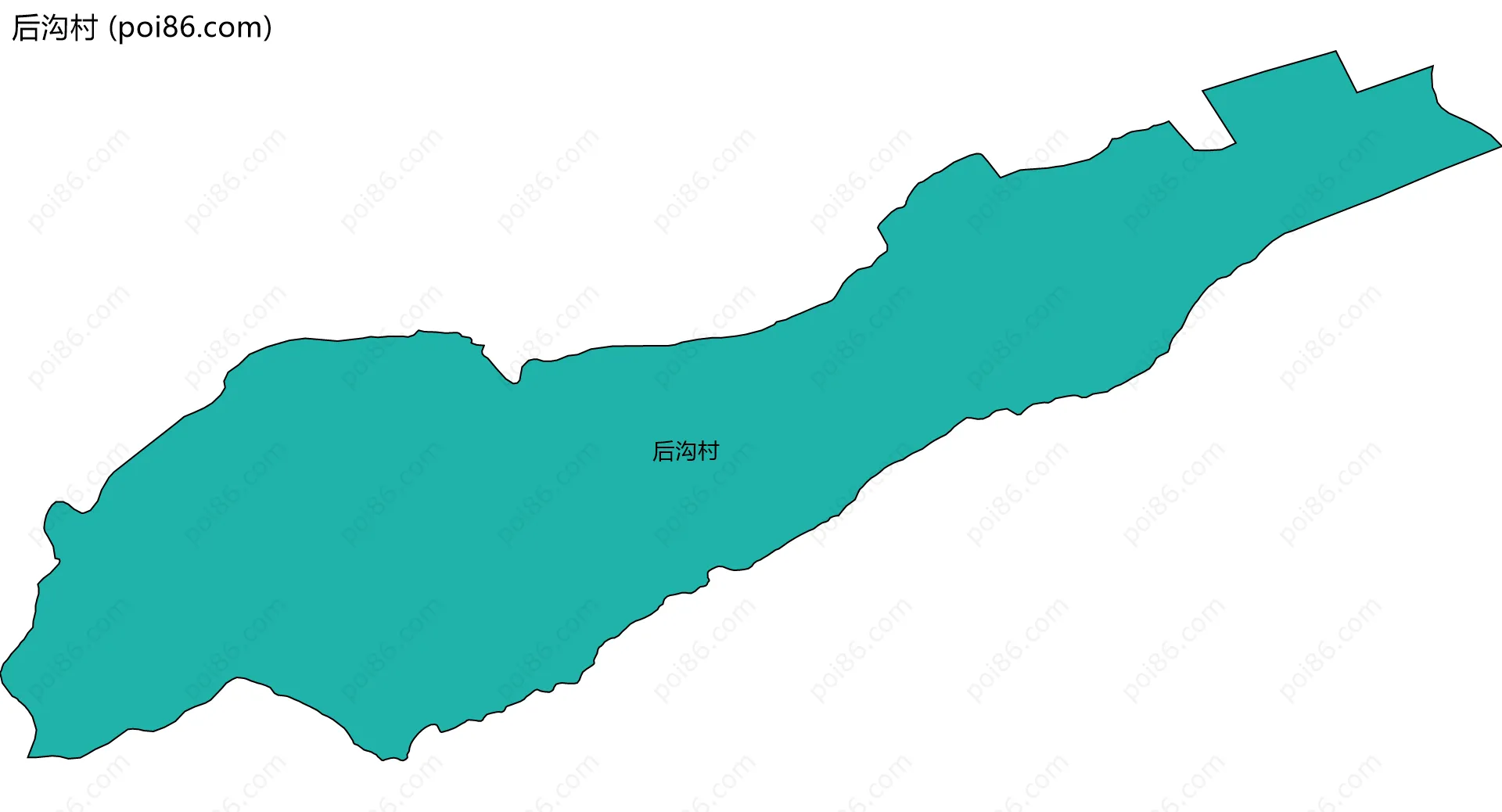 后沟村边界地图