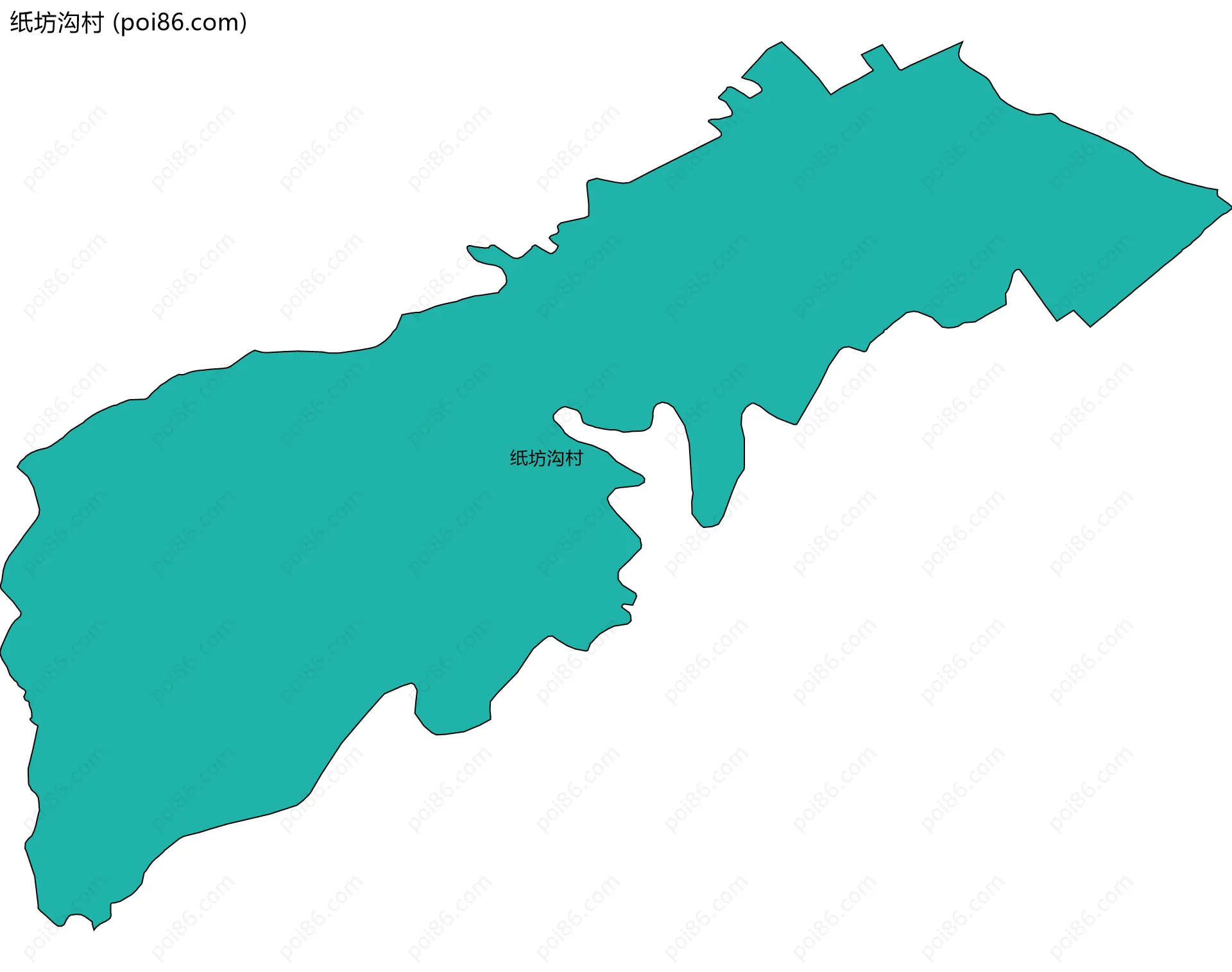 纸坊沟村边界地图