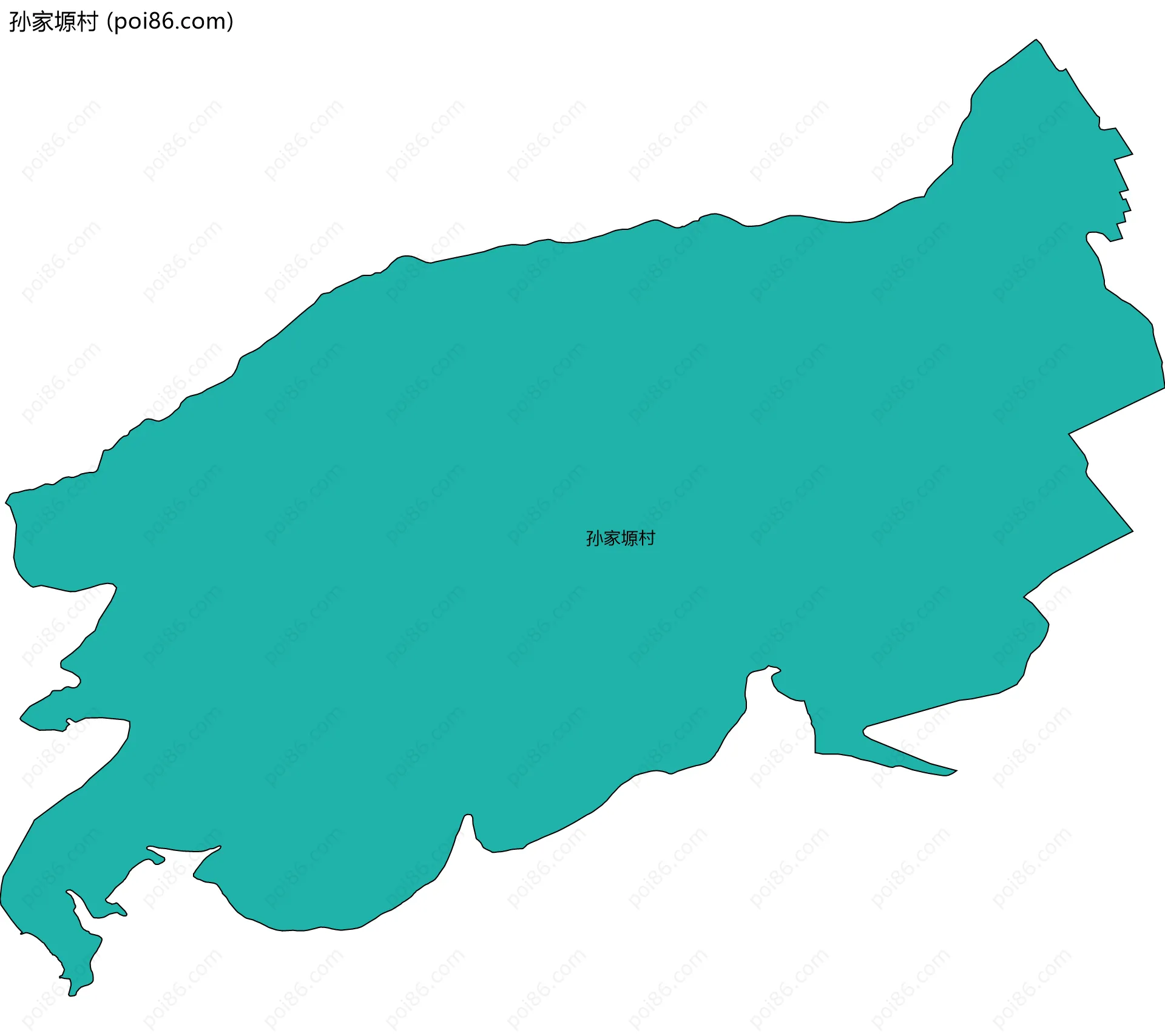 孙家塬村边界地图