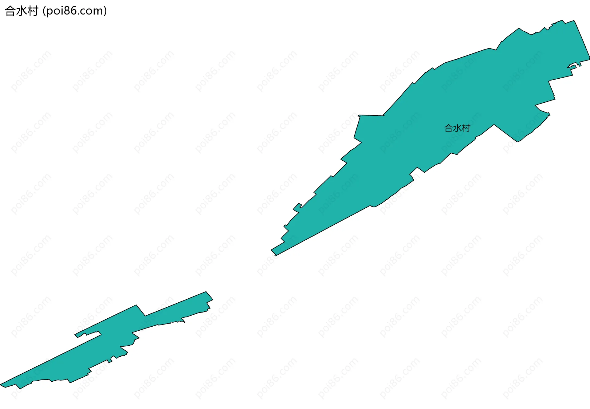 合水村边界地图