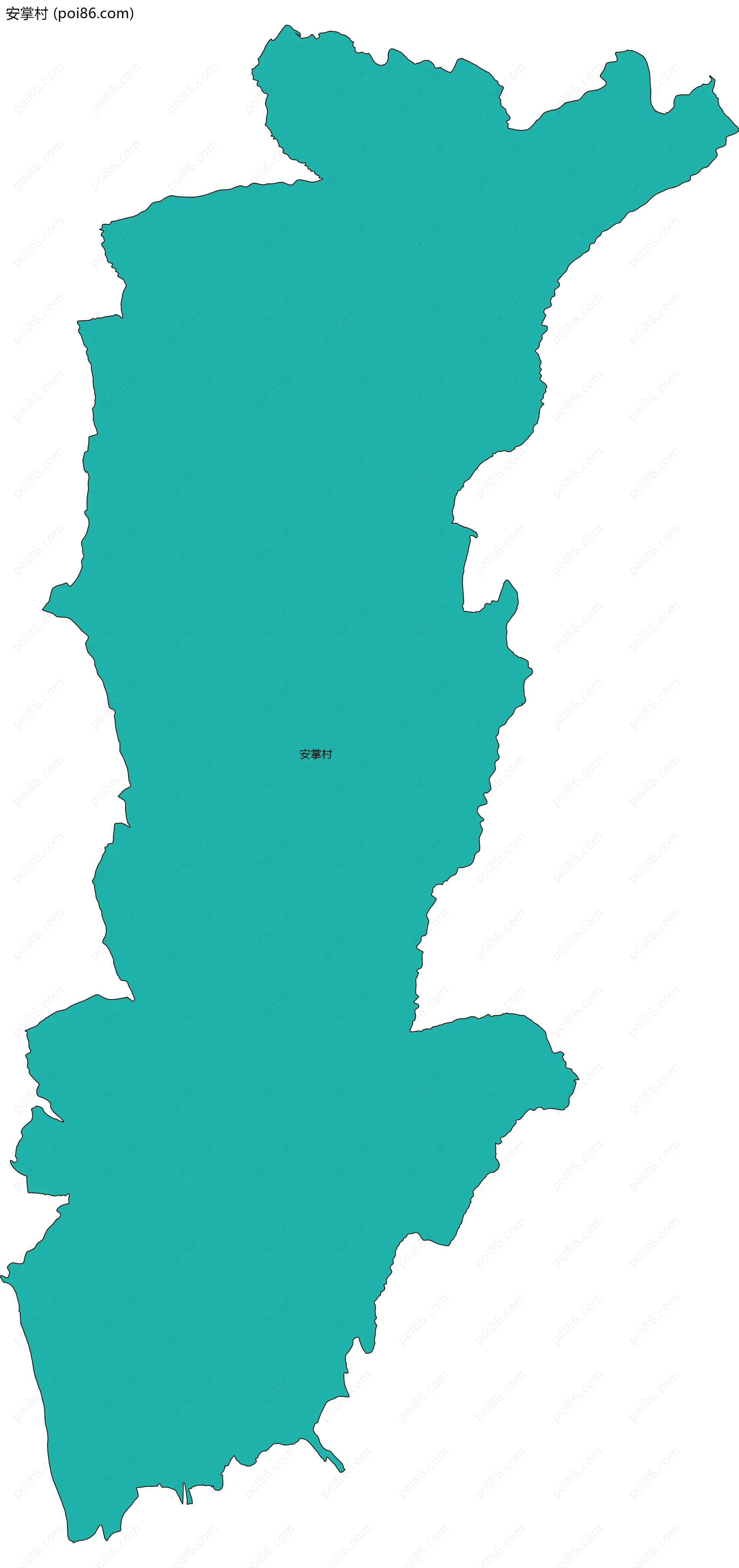 安掌村边界地图