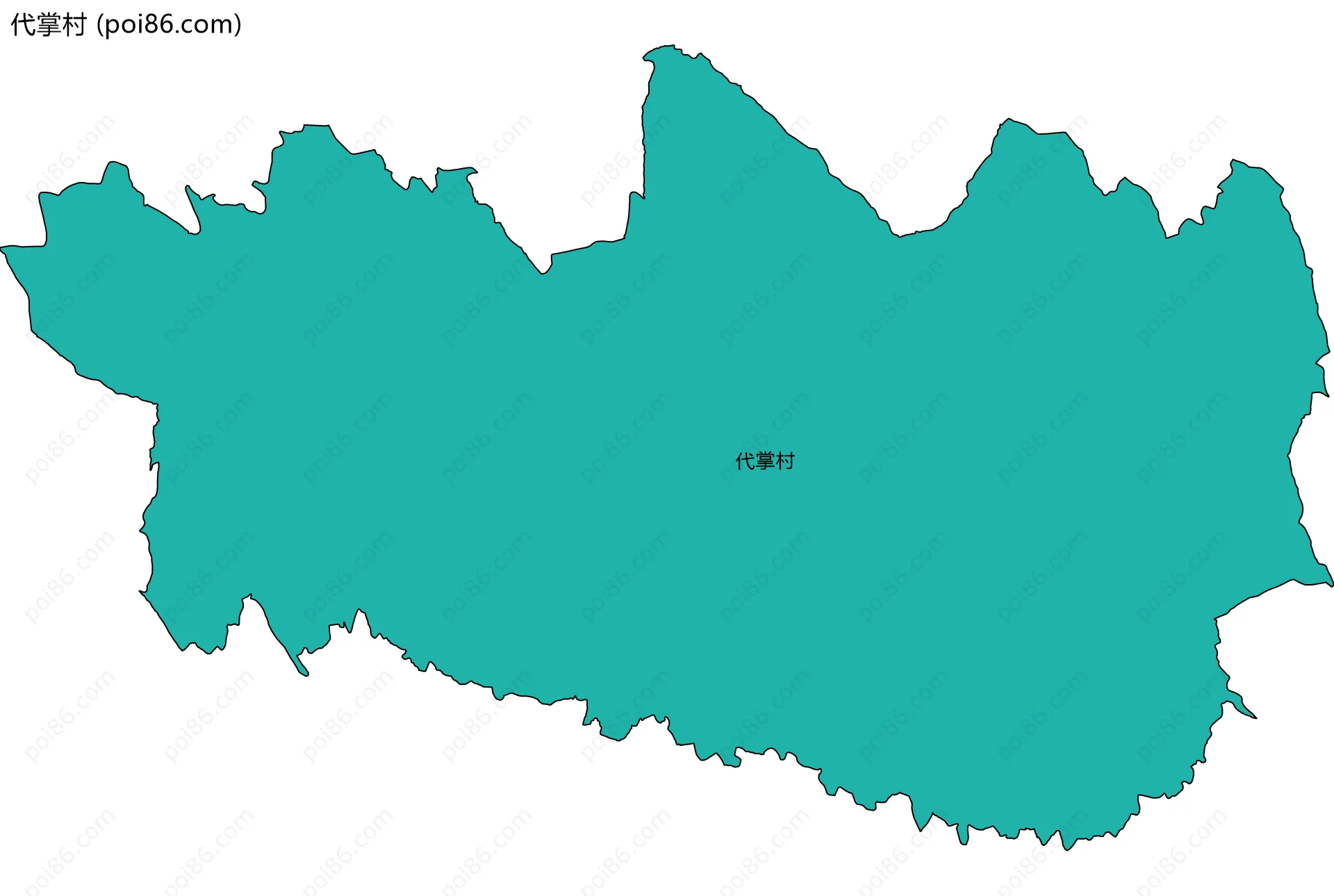 代掌村边界地图