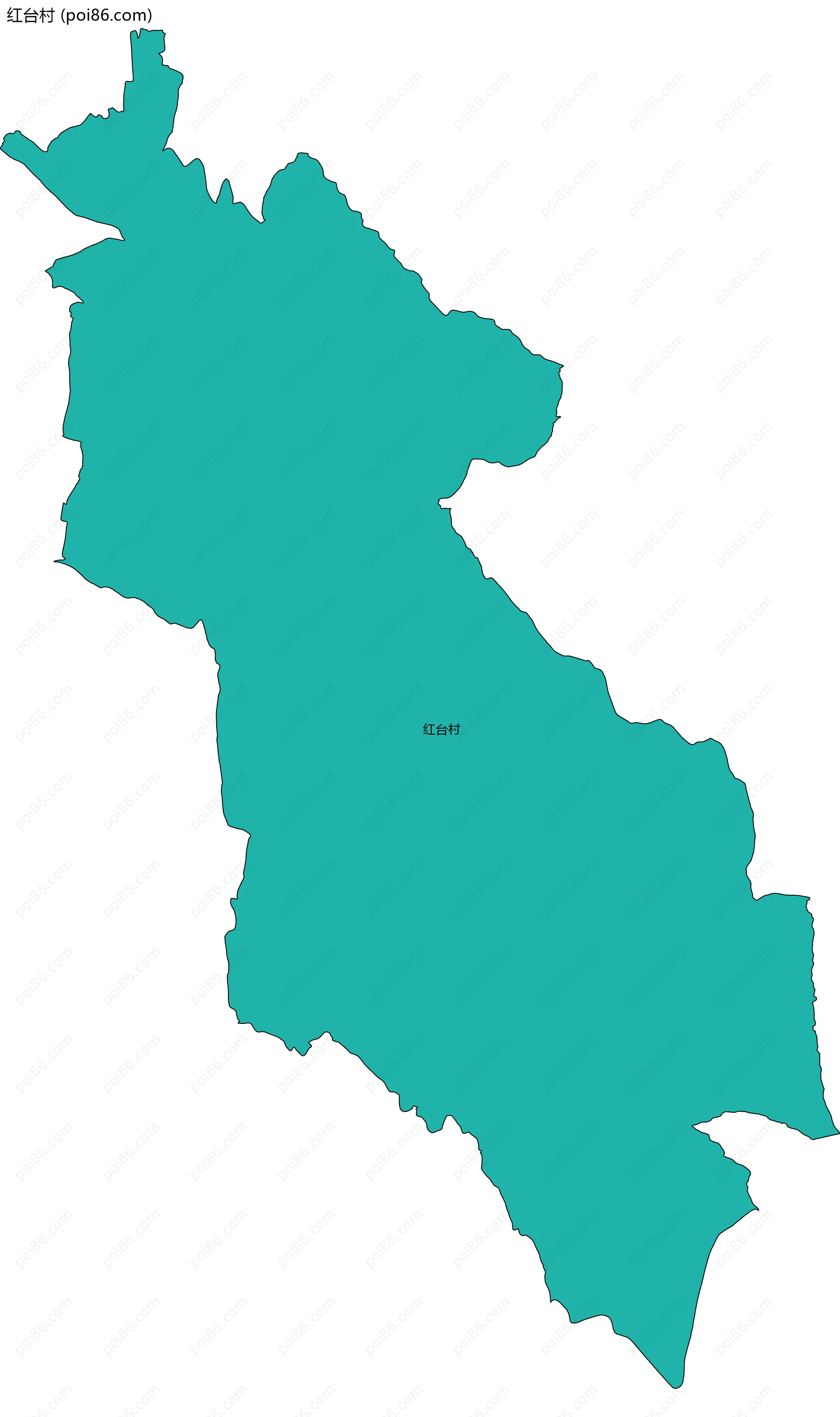 红台村边界地图