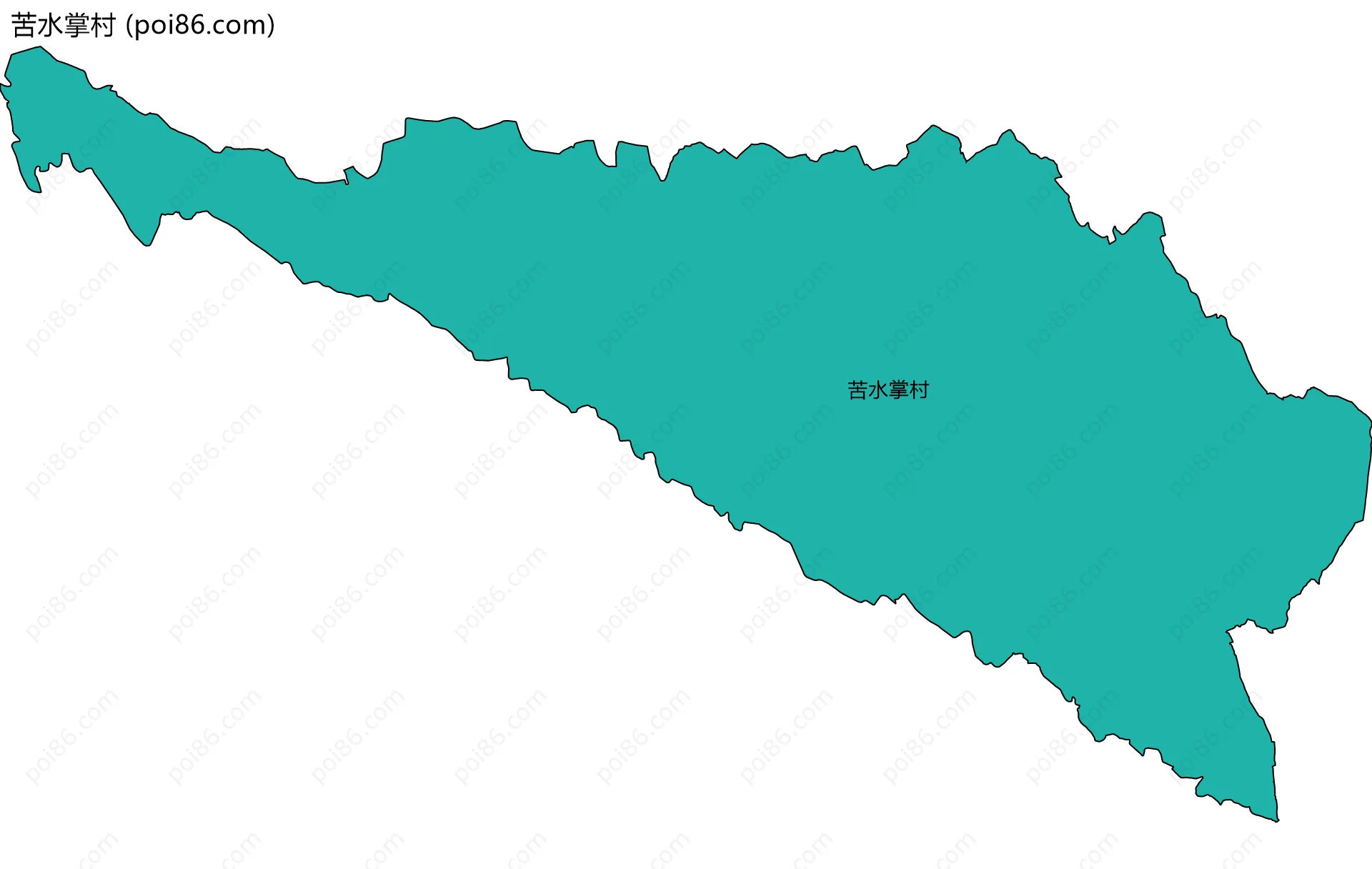 苦水掌村边界地图