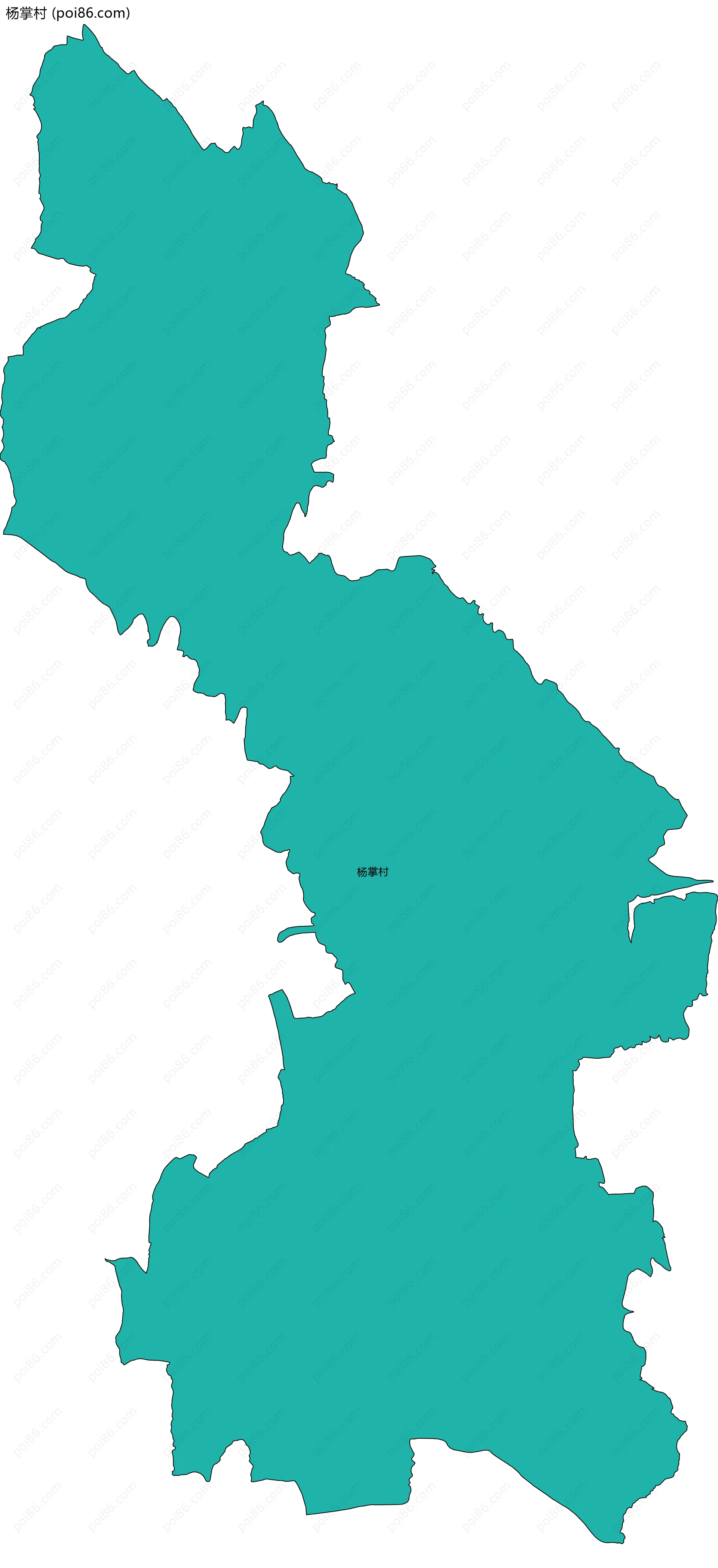 杨掌村边界地图