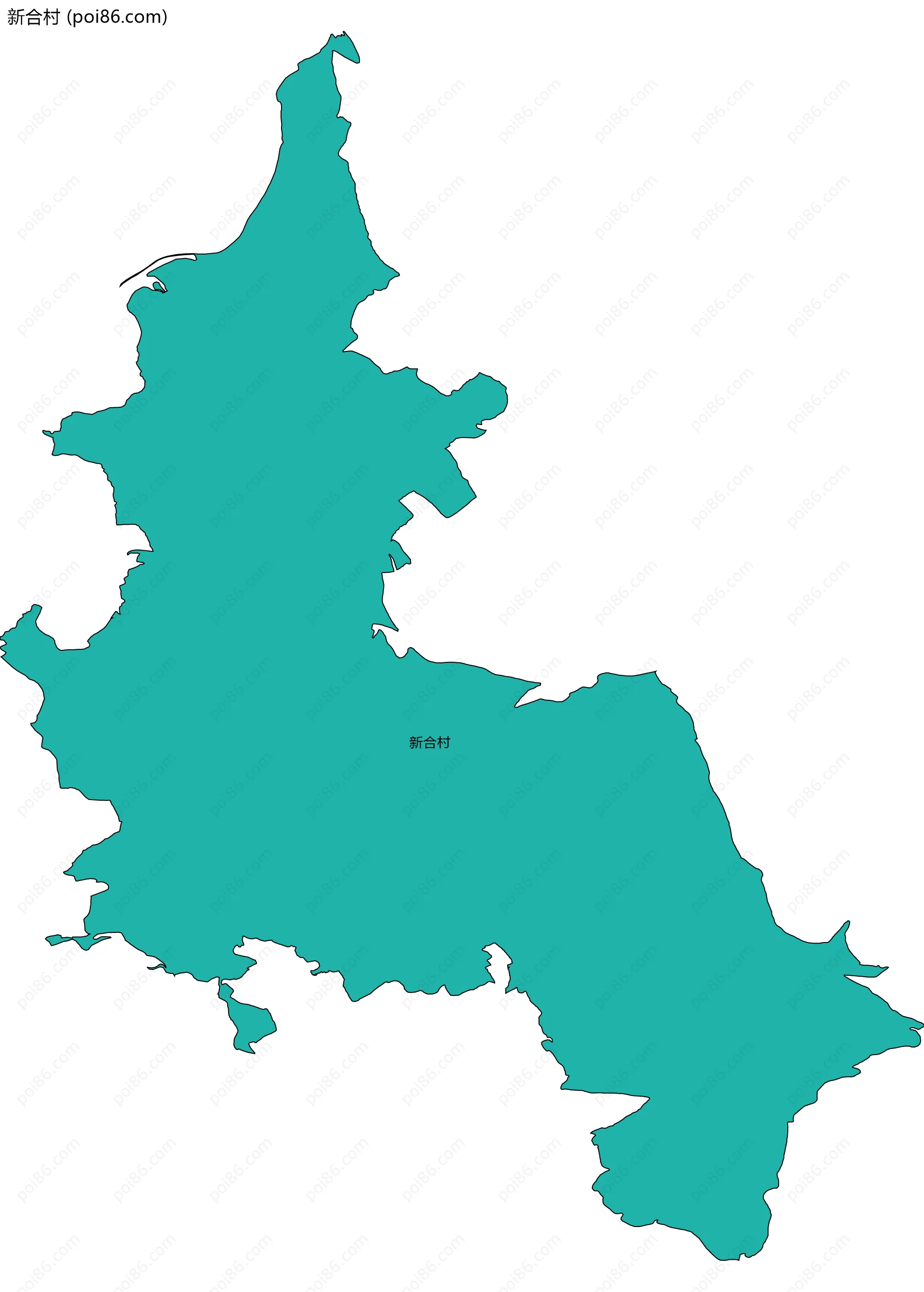 新合村边界地图
