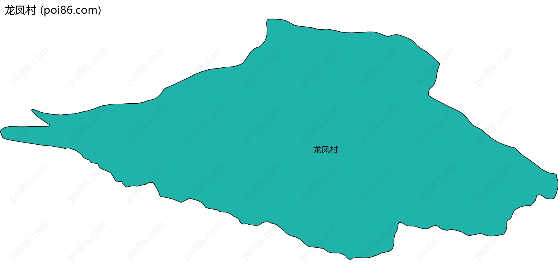 龙凤村边界地图