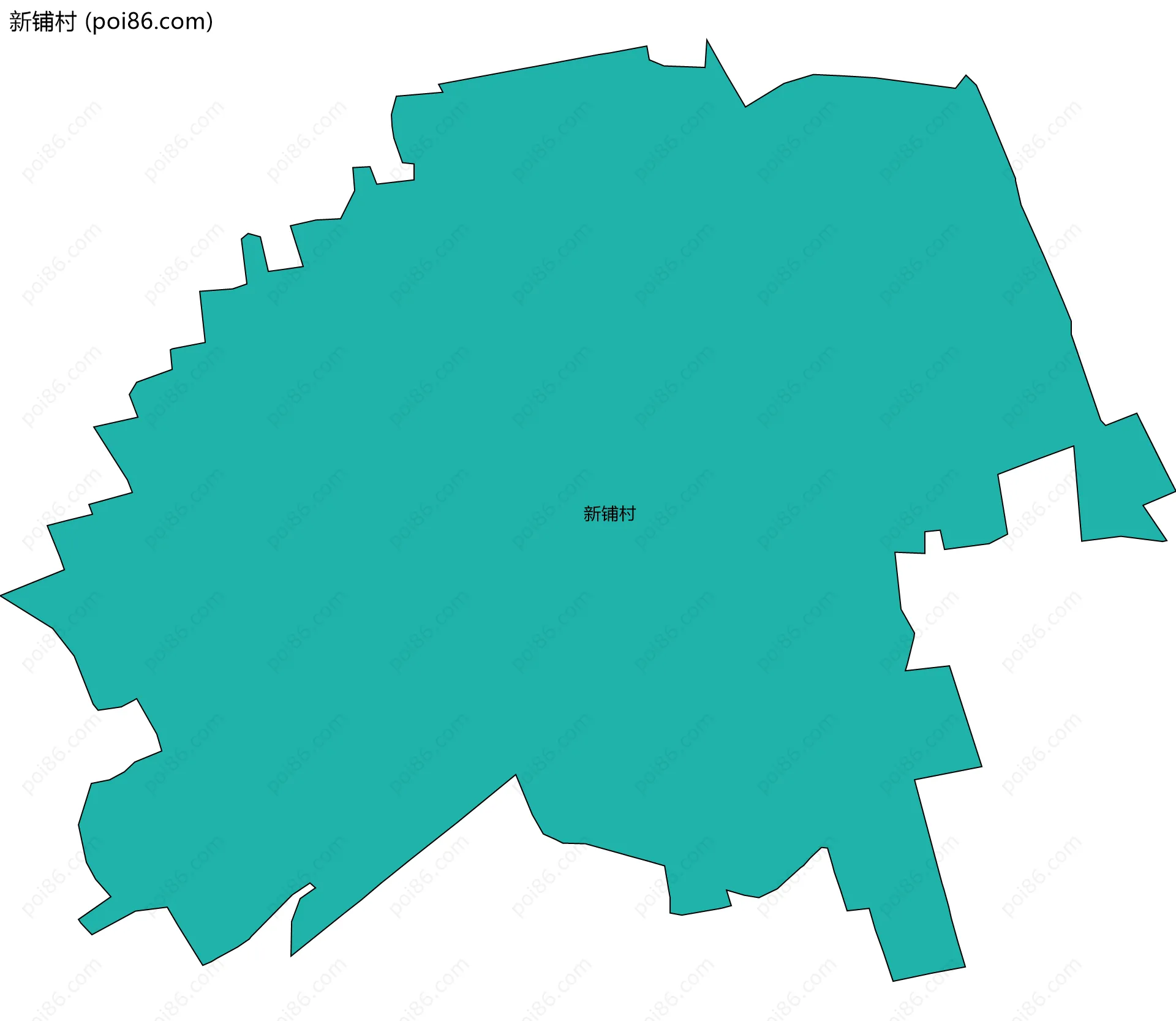 新铺村边界地图