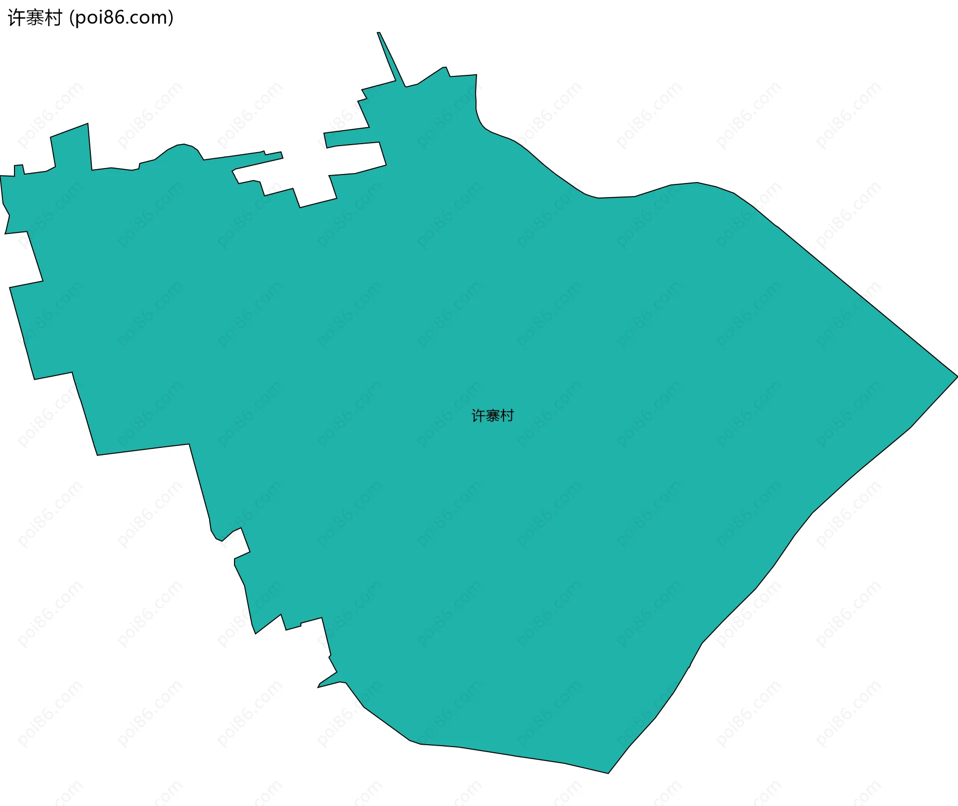 许寨村边界地图