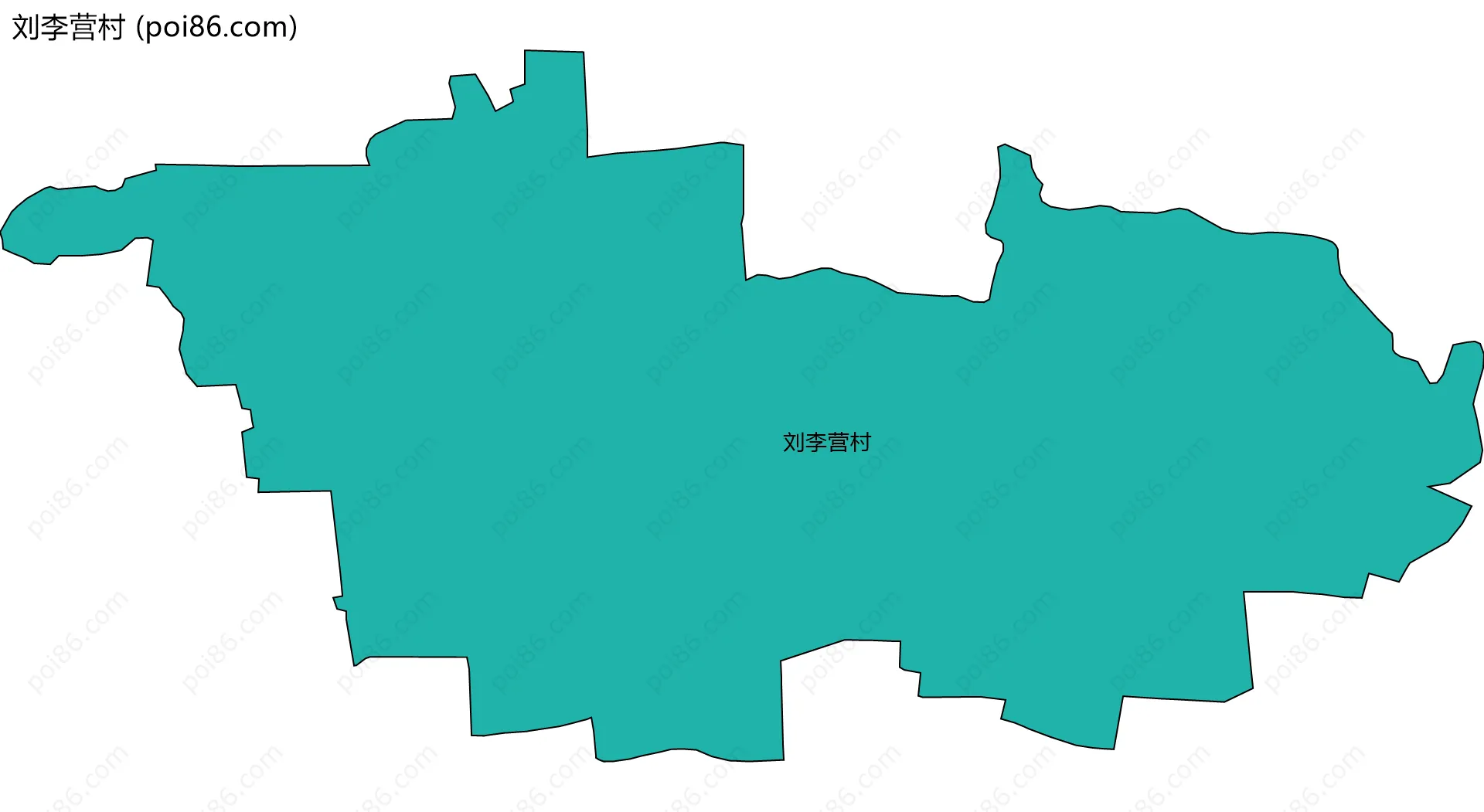 刘李营村边界地图