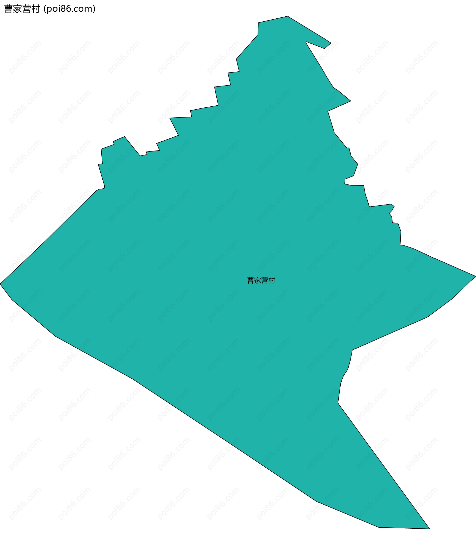 曹家营村边界地图