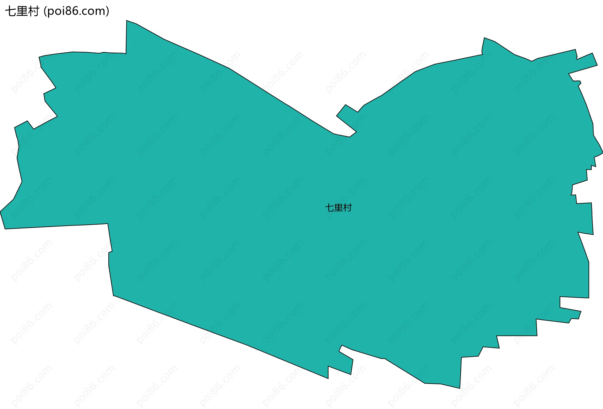 七里村边界地图
