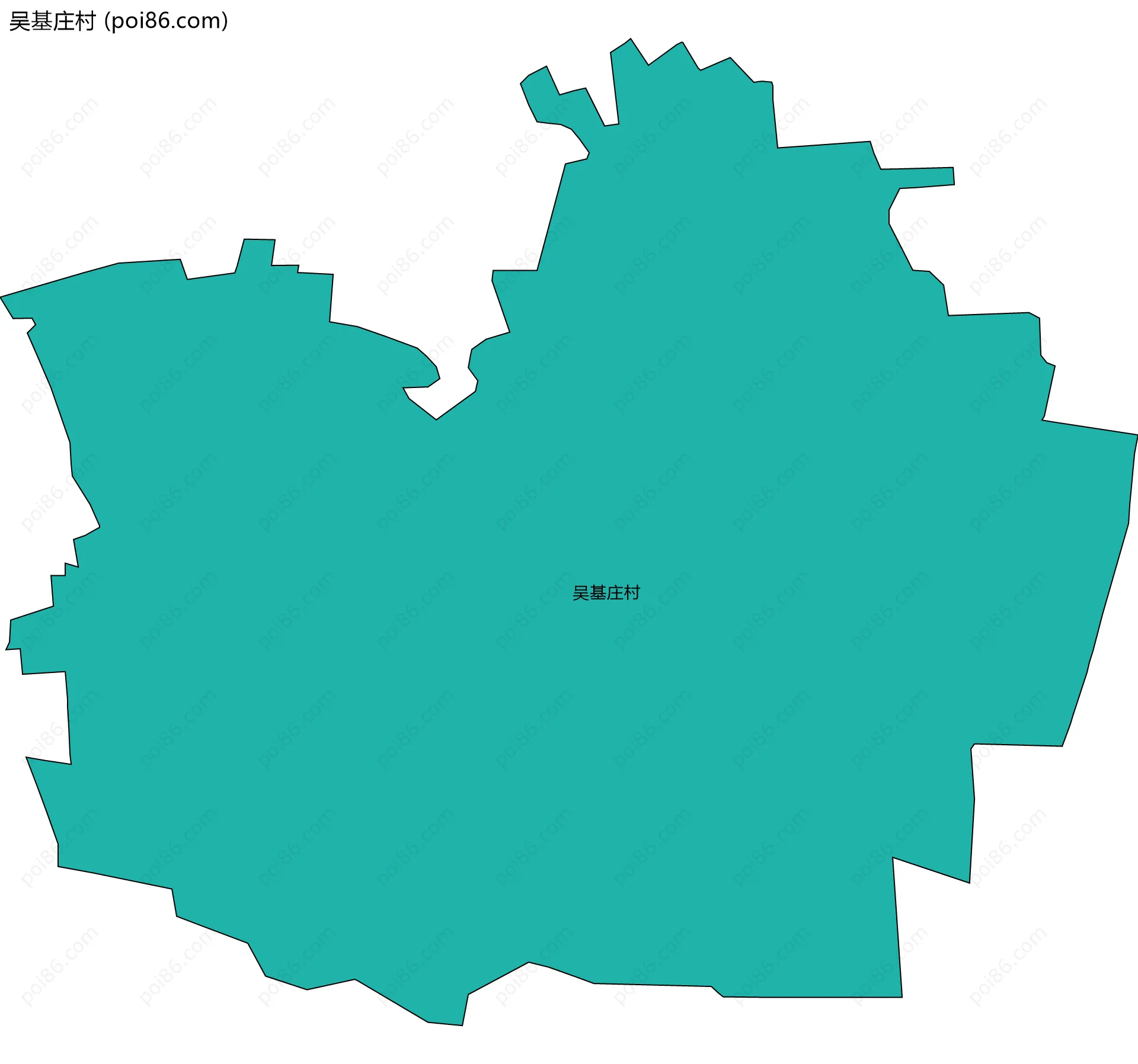 吴基庄村边界地图