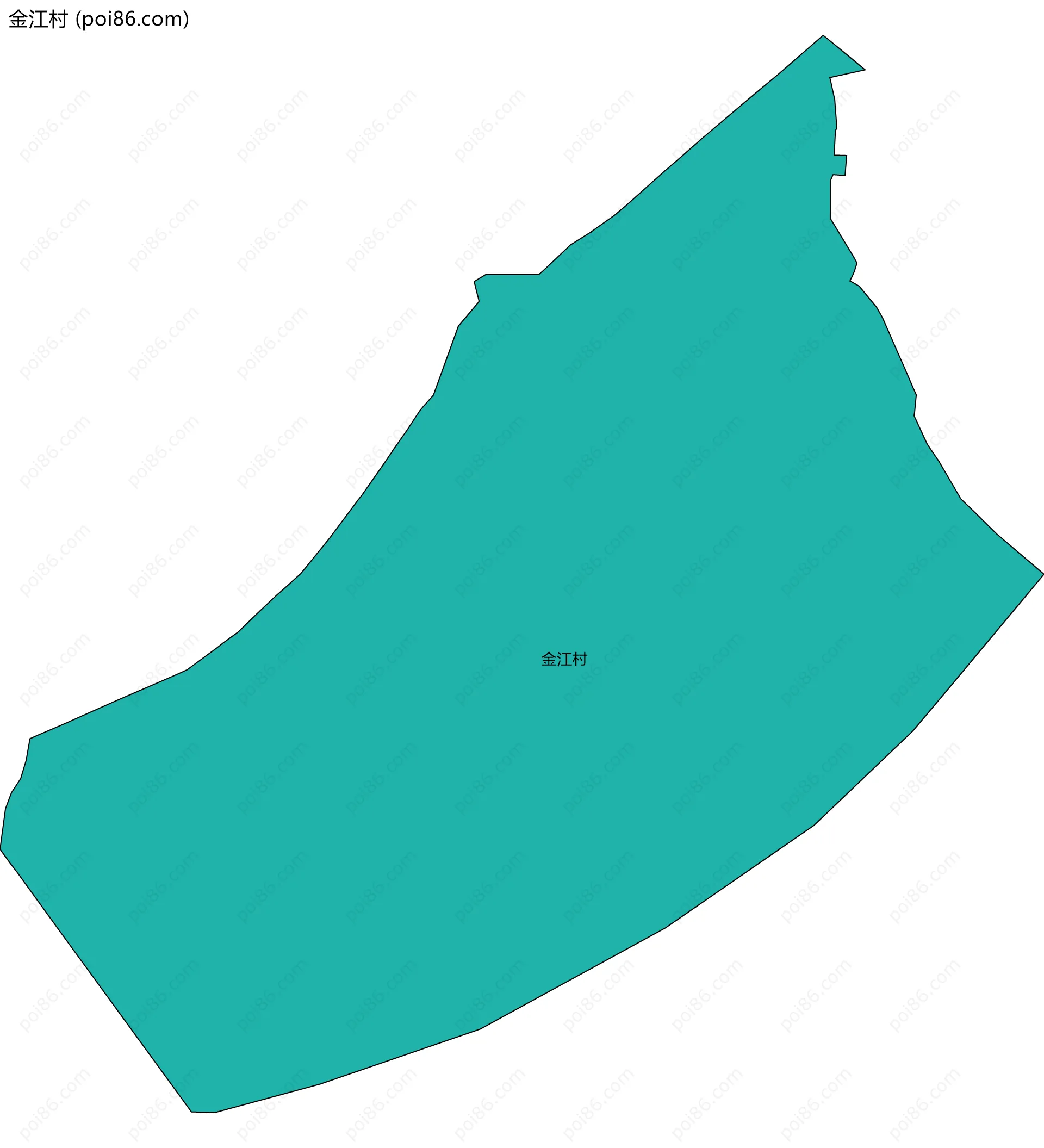 金江村边界地图