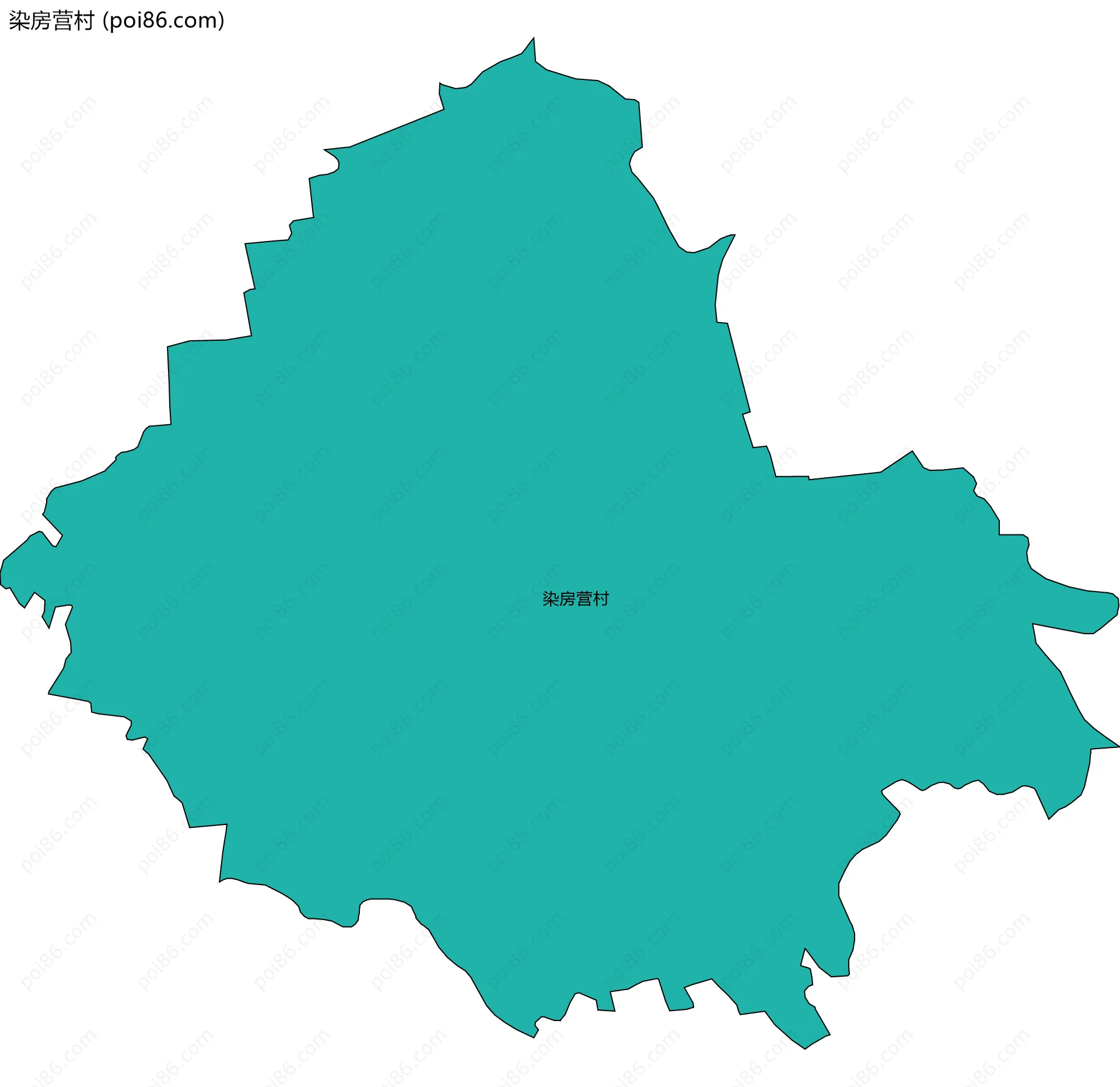 染房营村边界地图