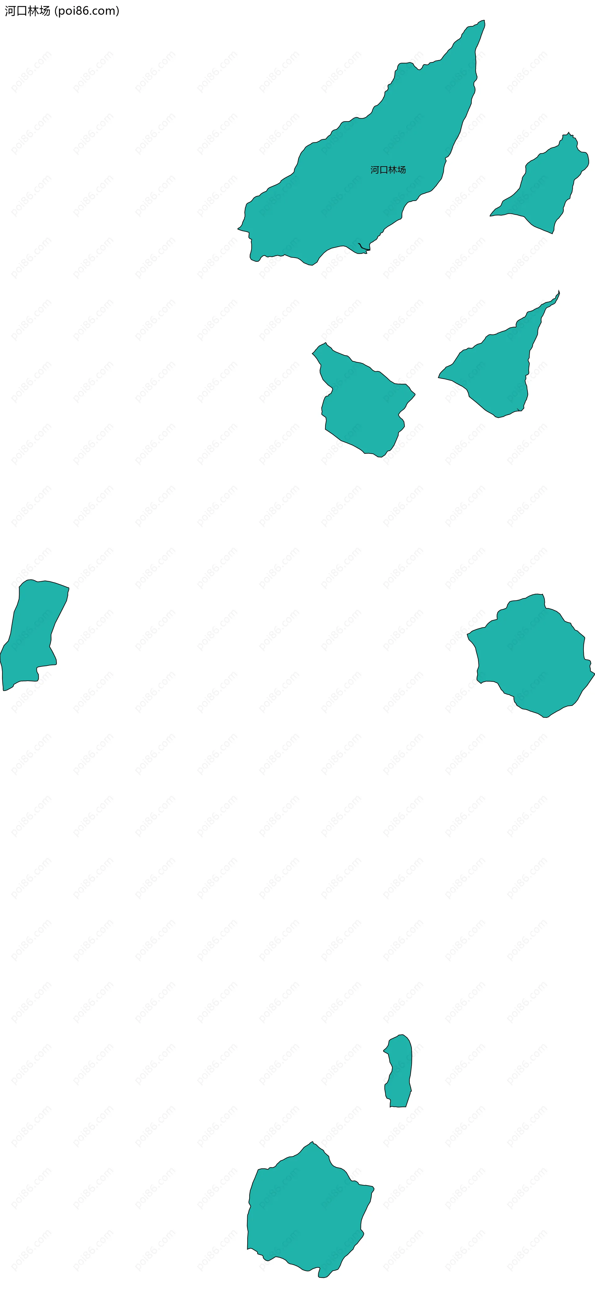 河口林场边界地图