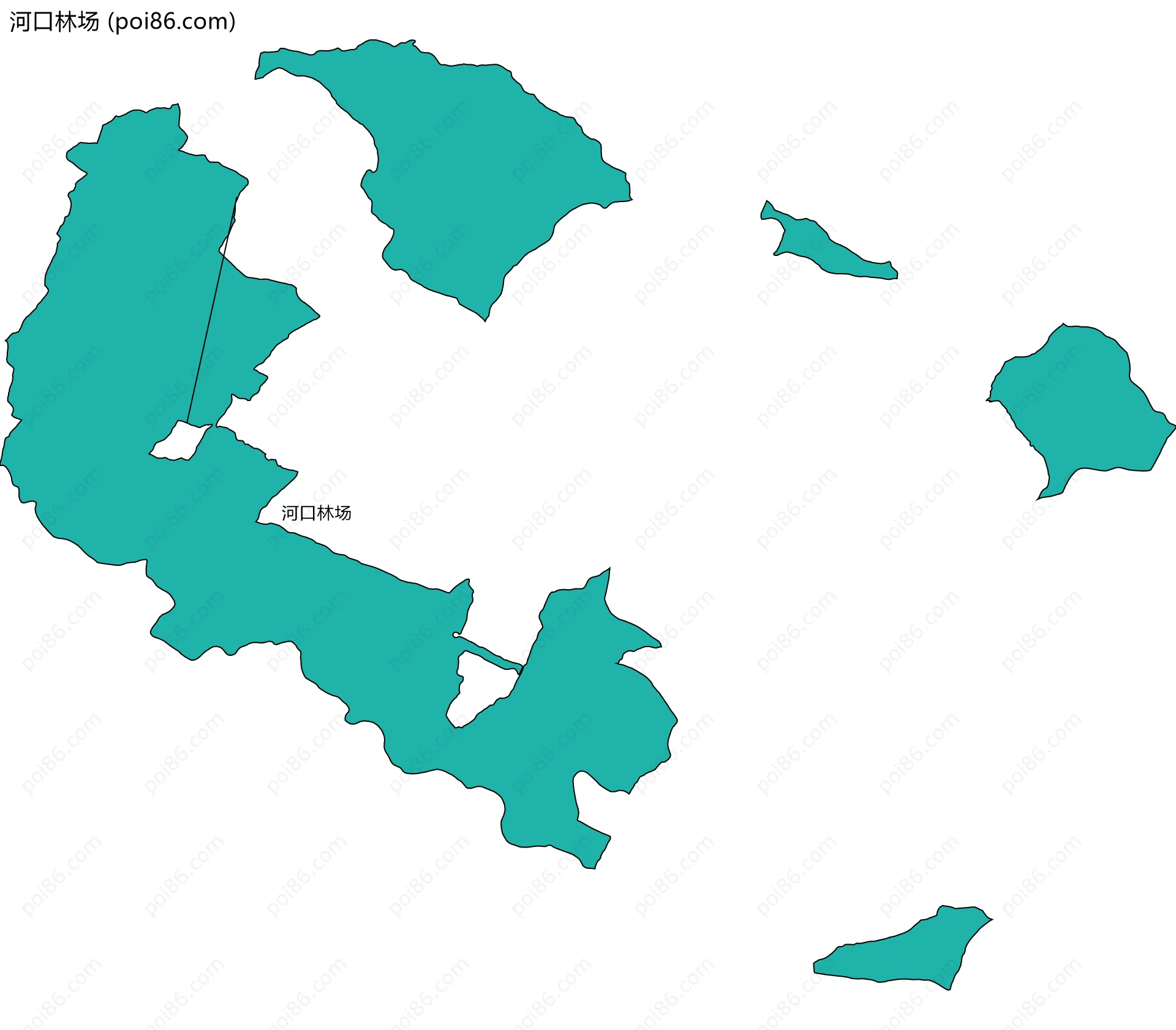 河口林场边界地图