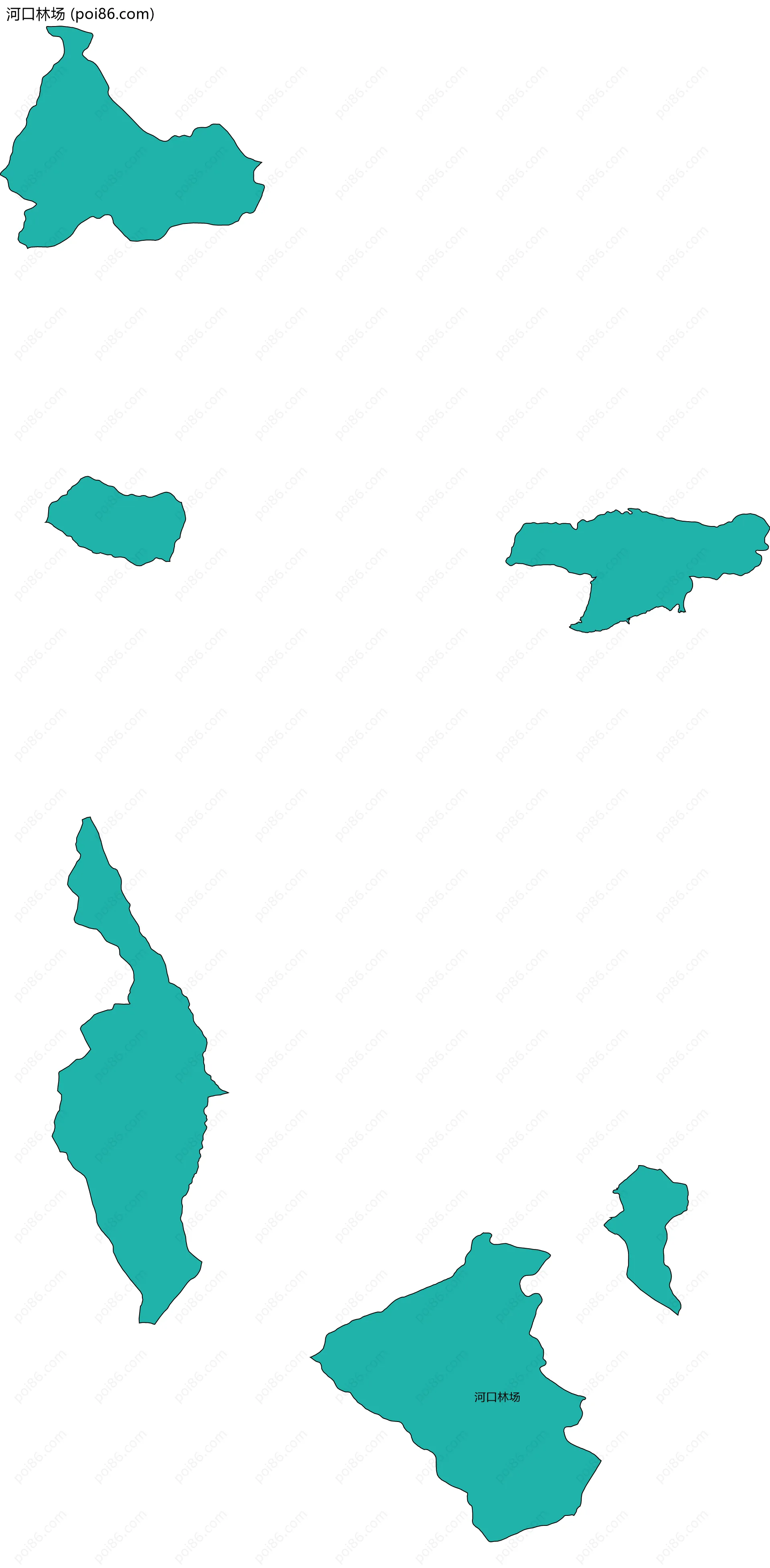 河口林场边界地图