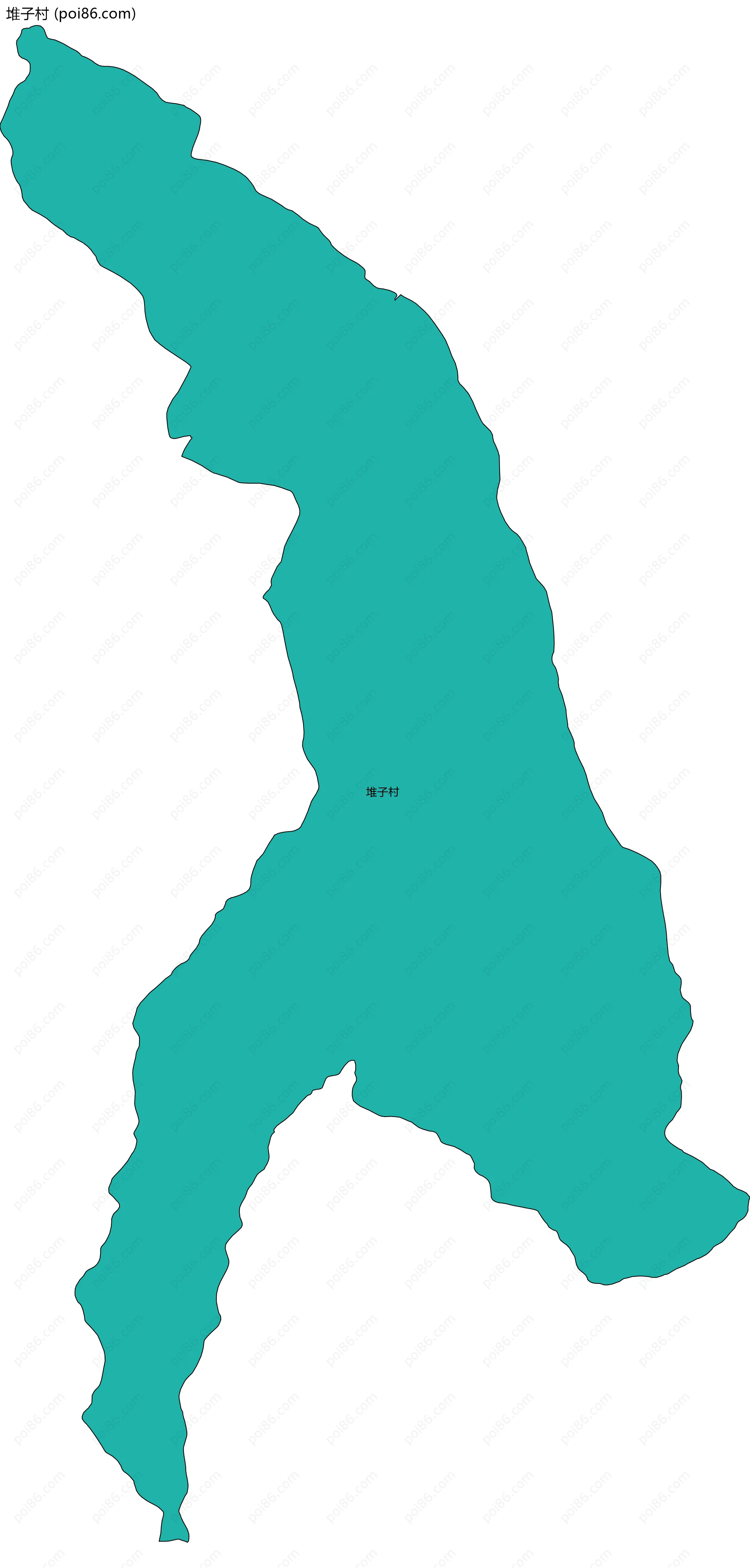 堆子村边界地图
