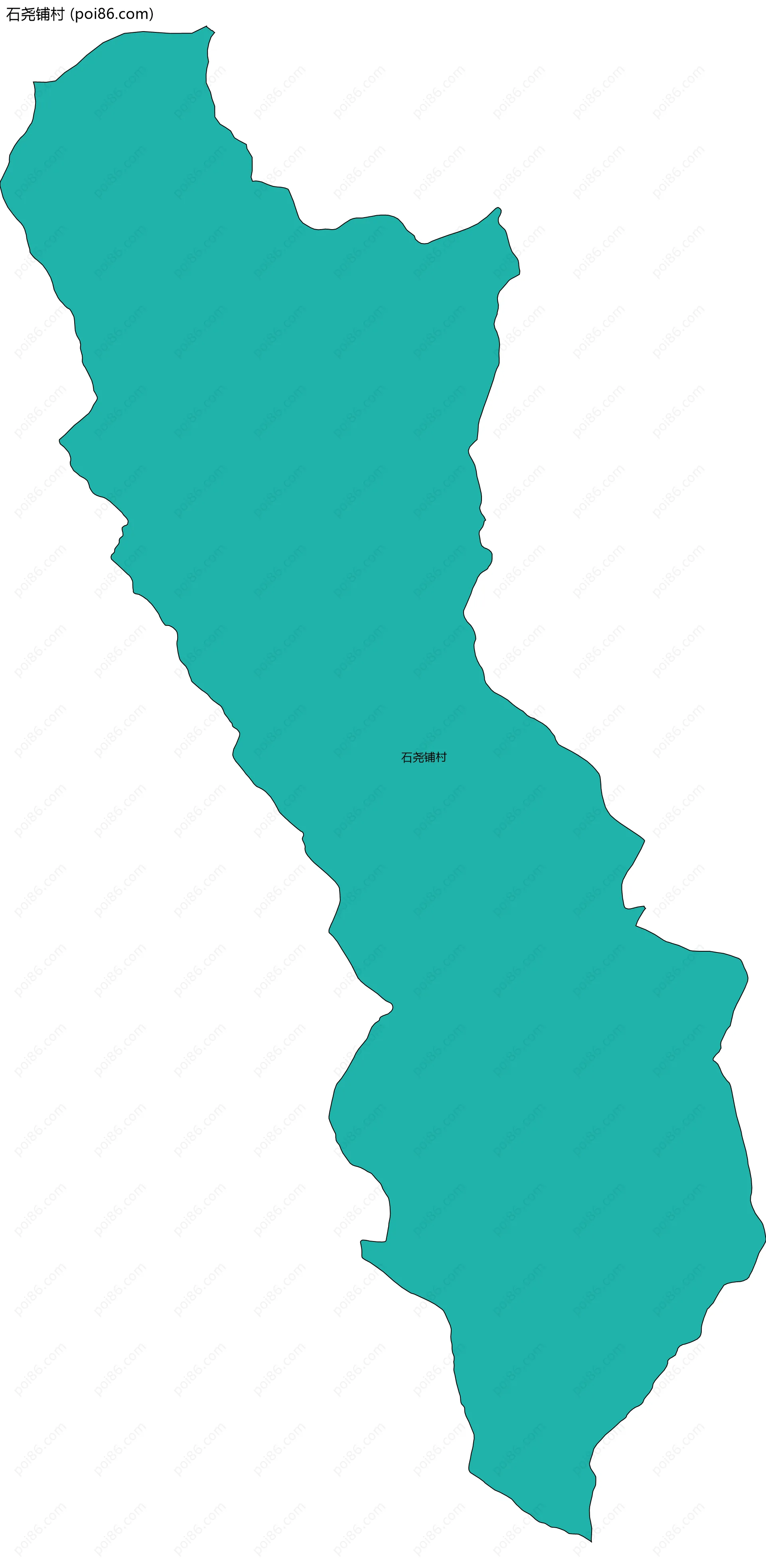 石尧铺村边界地图